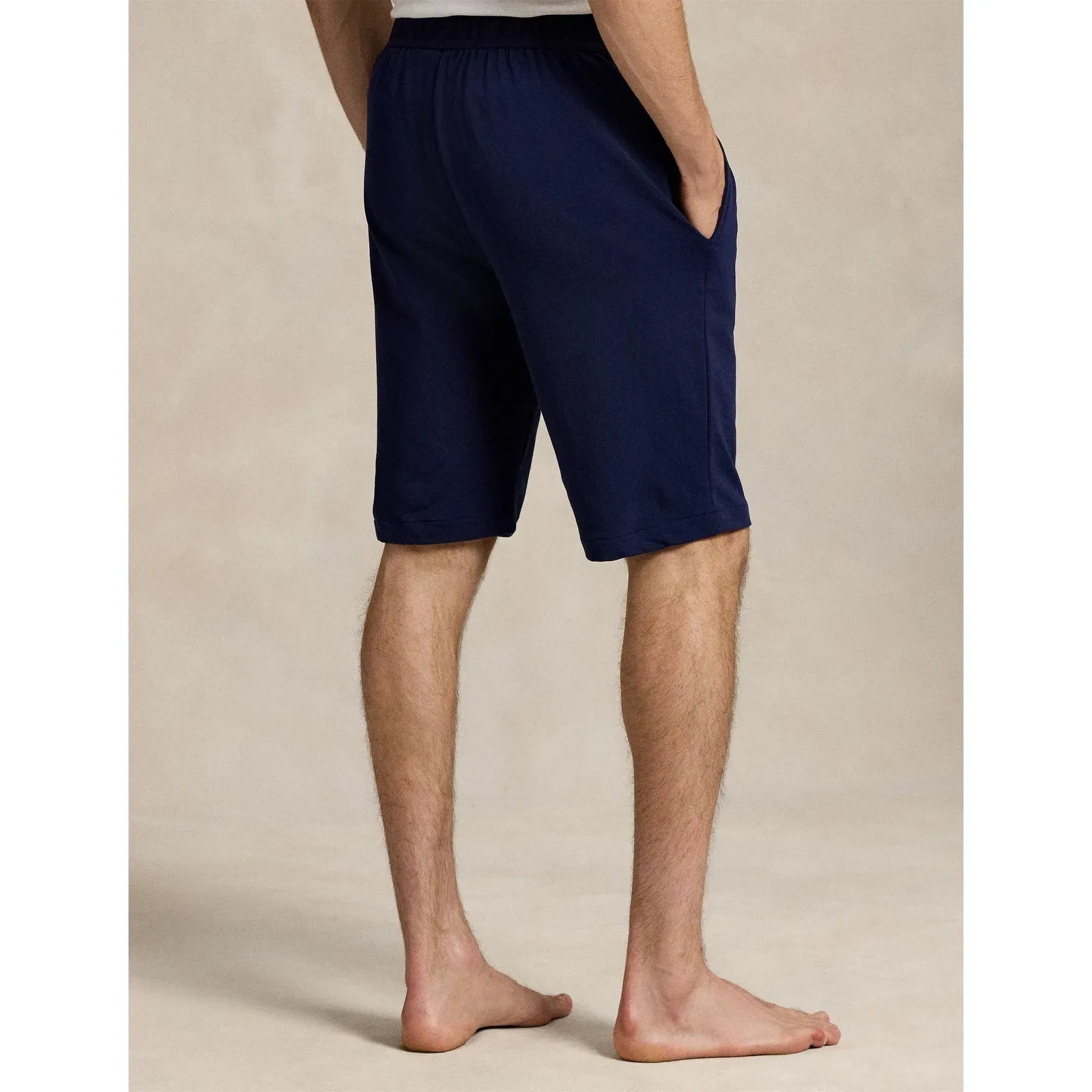 Tonal Taped Waistband Jersey Relaxed Fit Jogger Shorts