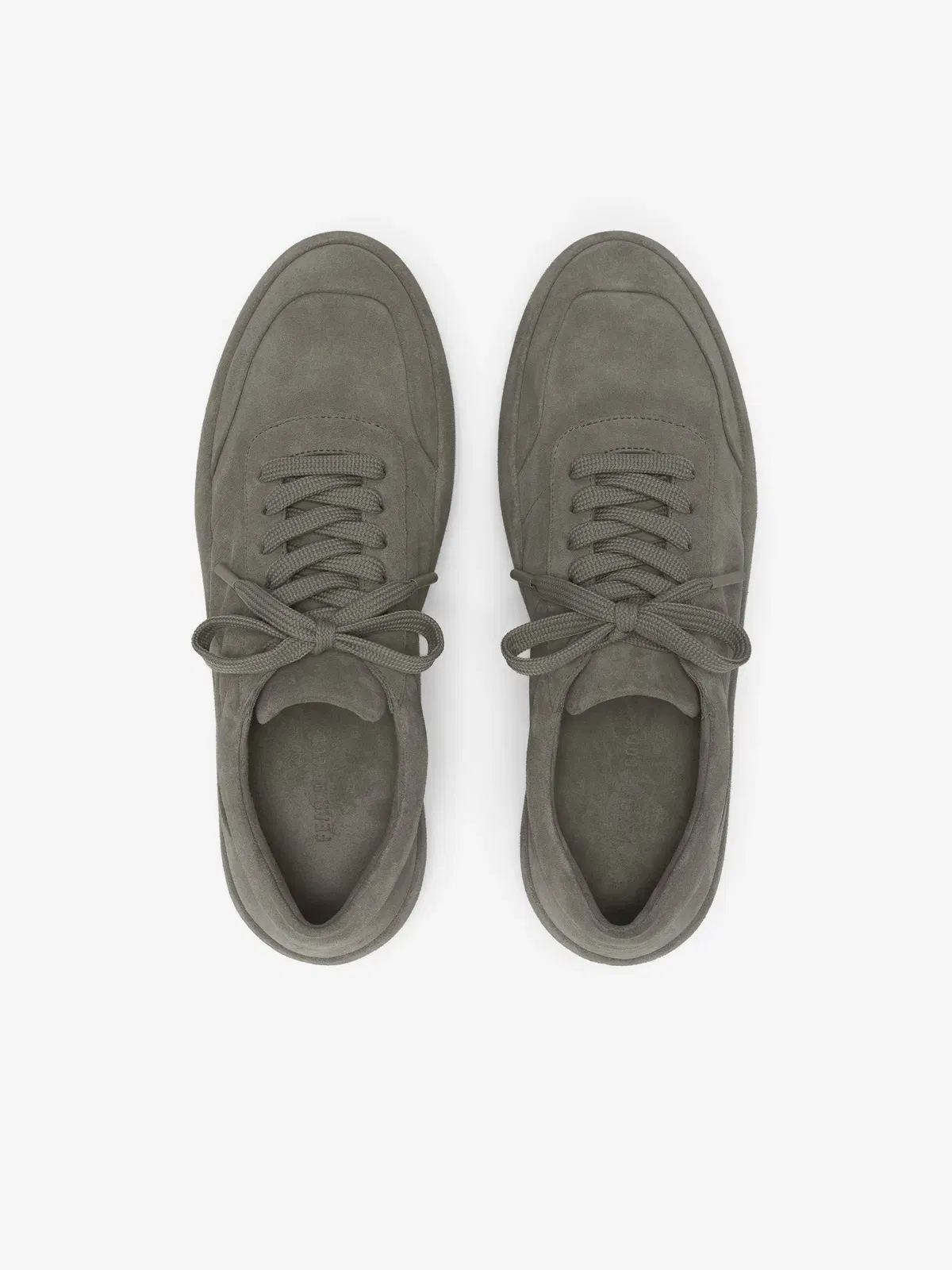 Essentials Suede Lace Up Runner Taupe
