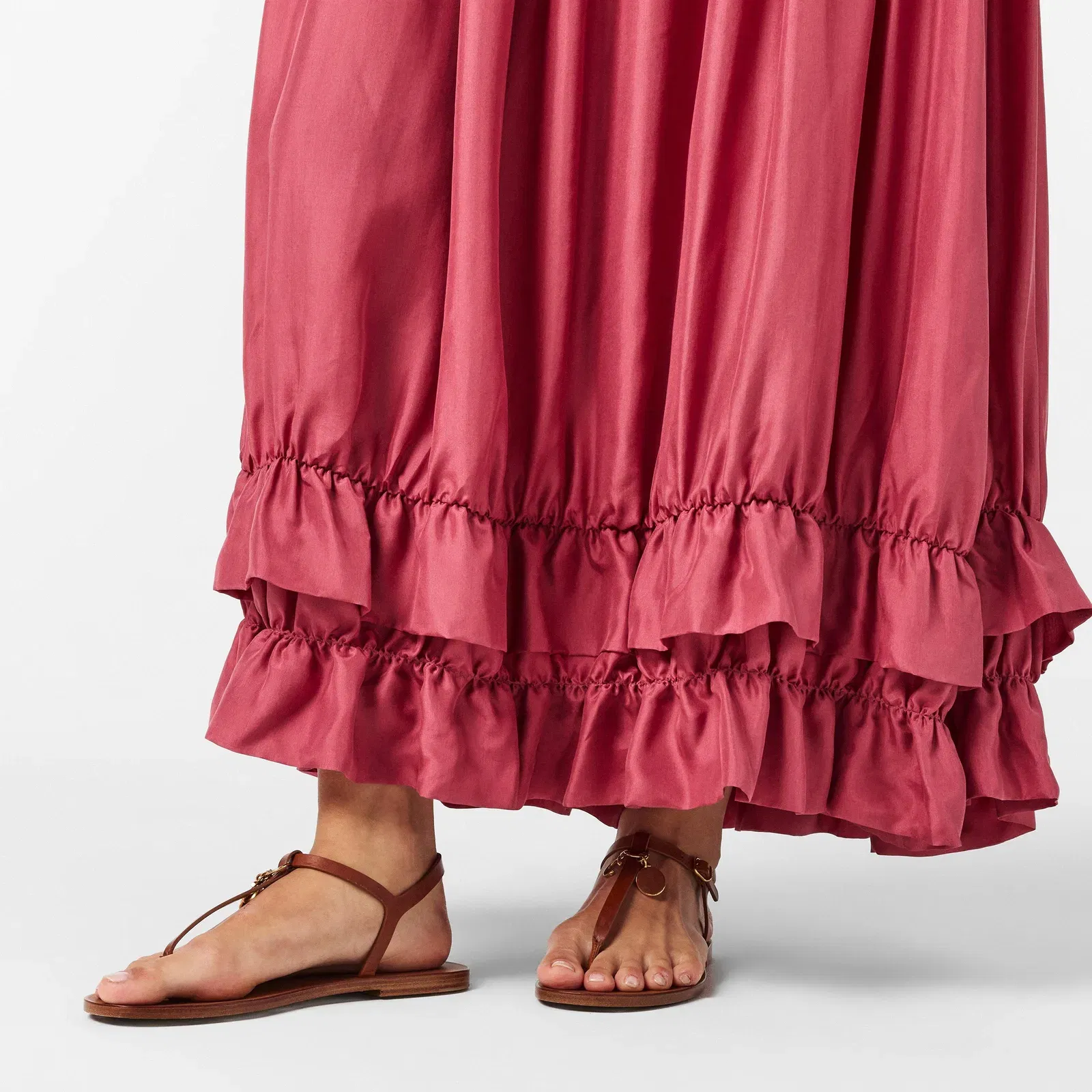 's Charms Adjustable Ankle Strap Flat Sandals