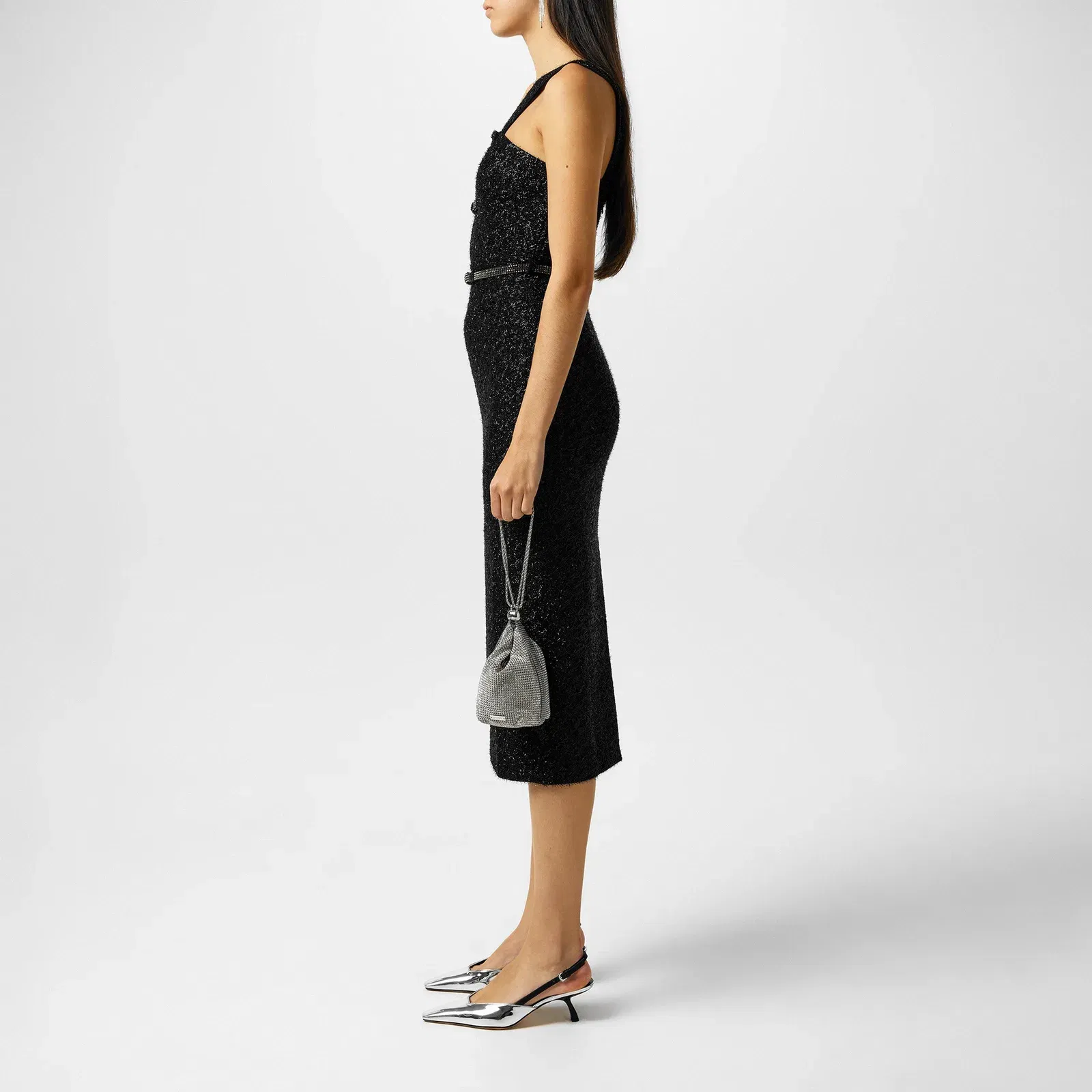 Tinsel Boucle Maxi Dress