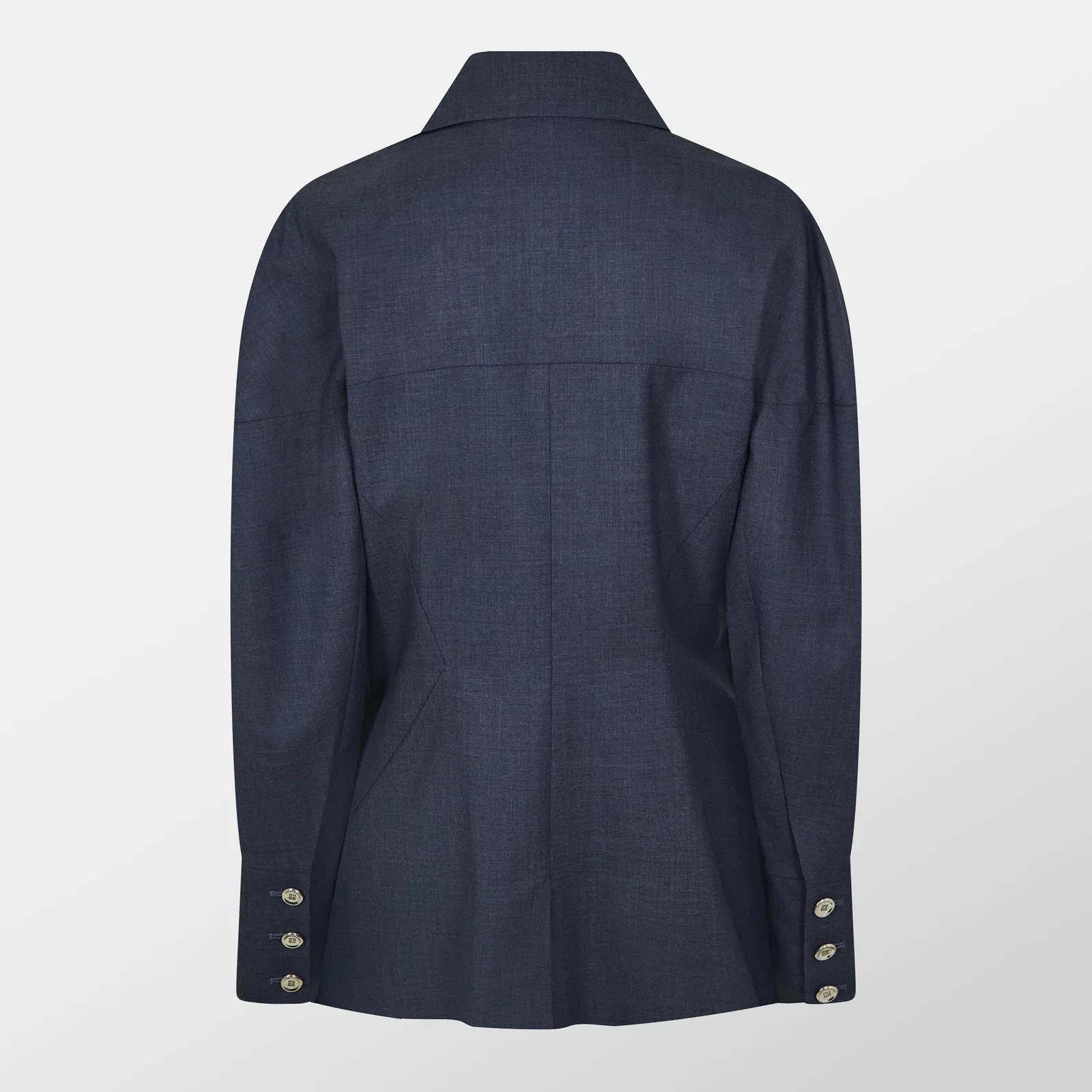 Wool Long Sleeve Slim Fit Blazer