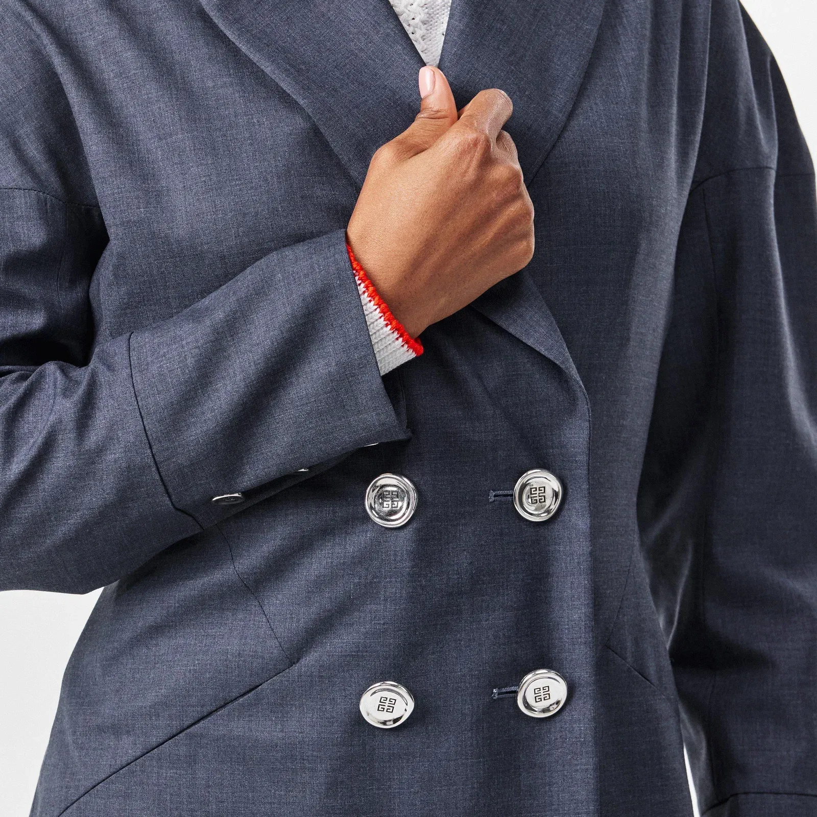 Wool Long Sleeve Slim Fit Blazer