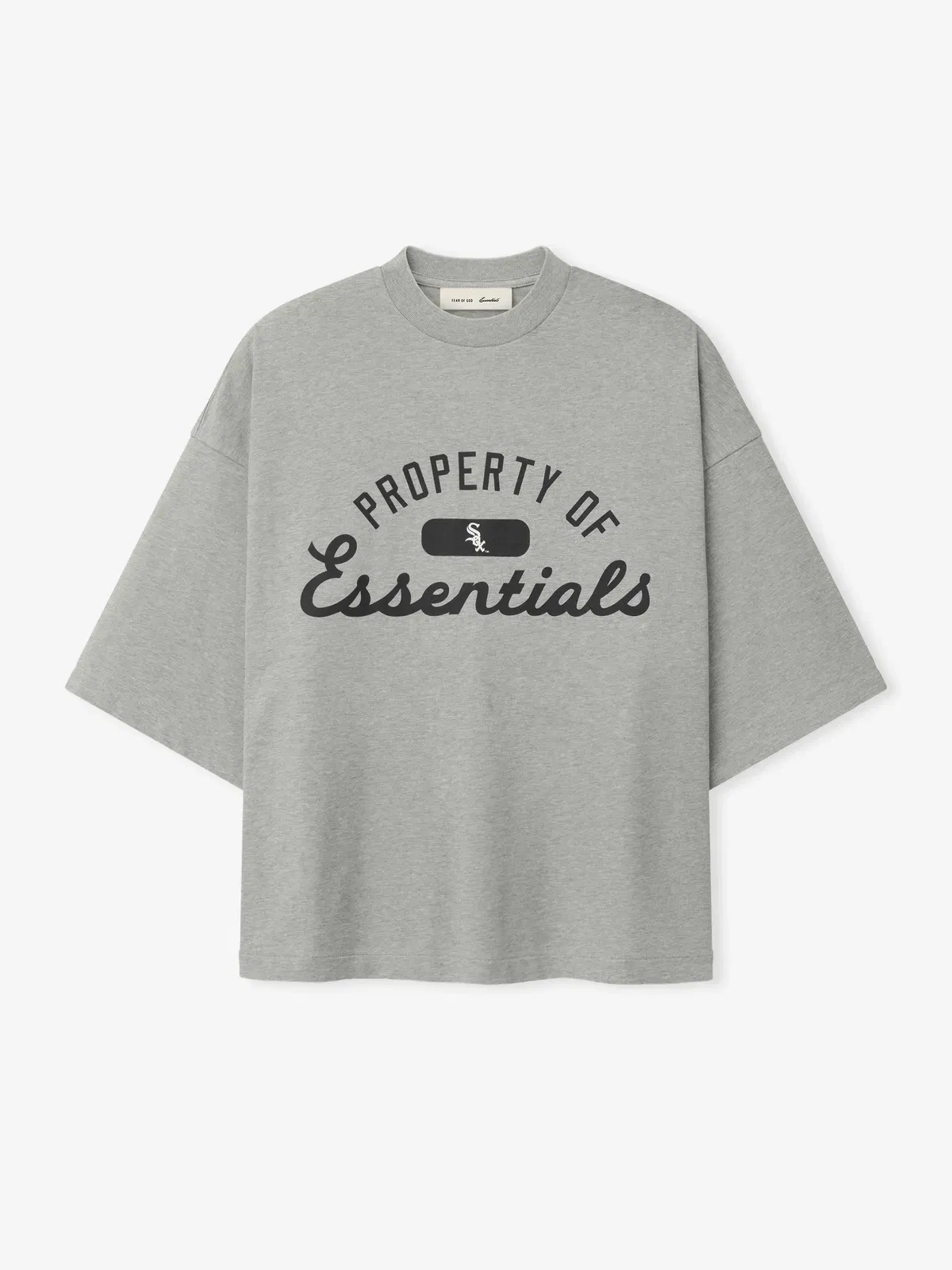 Essentials White Sox Merch T-Shirt Concrete Heather