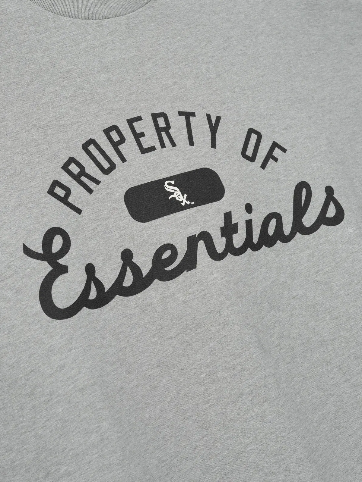 Essentials White Sox Merch T-Shirt Concrete Heather