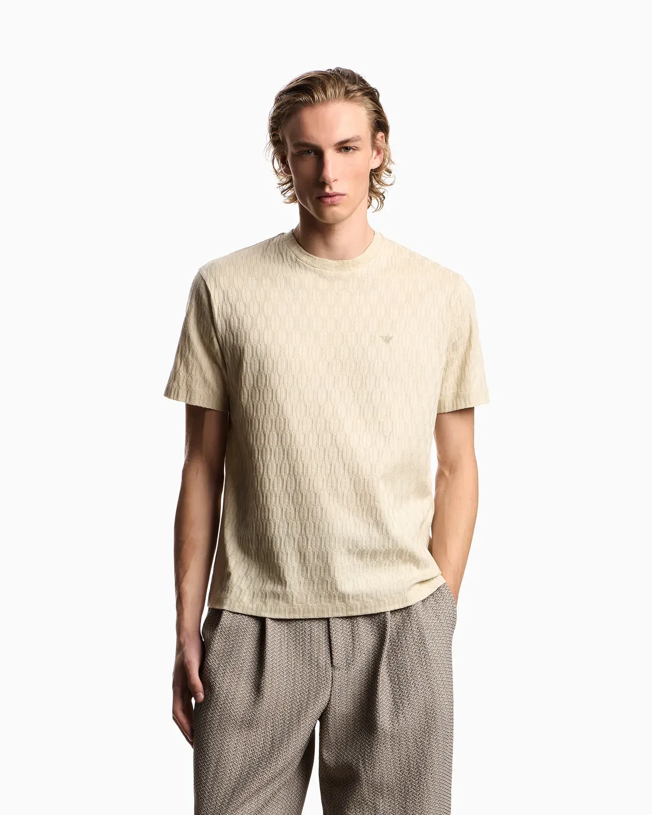 Emporio Armani Jacquard jersey jumper