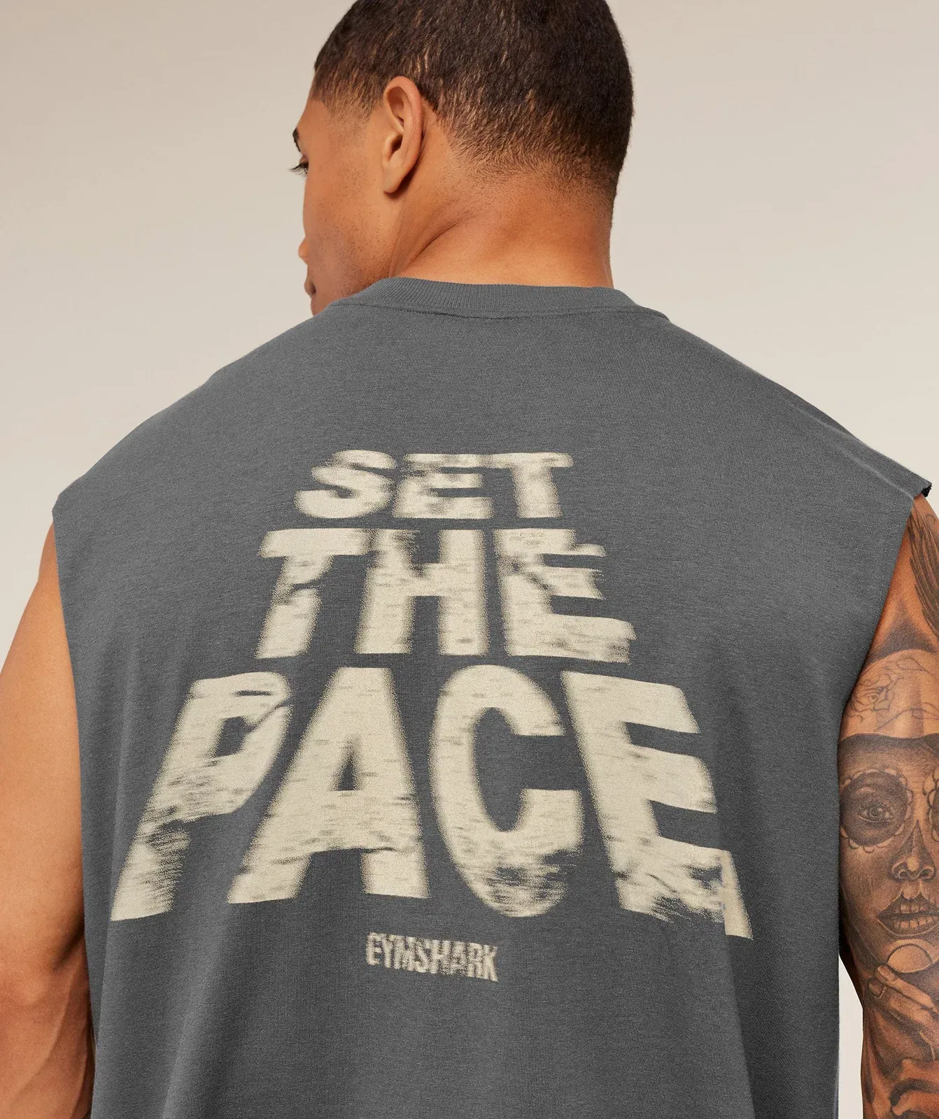 Gymshark Set The Pace Tank - Graphite Grey