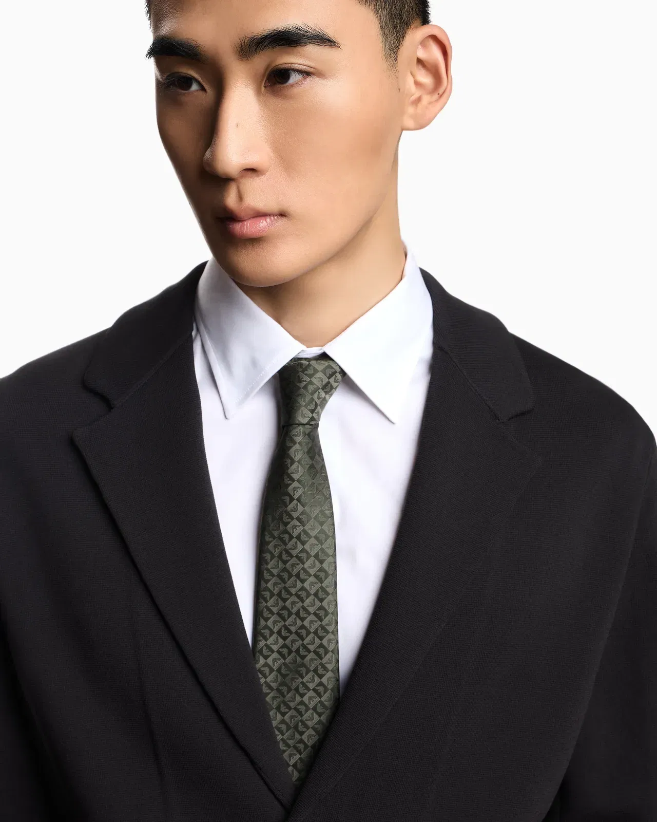 Emporio Armani Icon knitted, single-breasted jacket