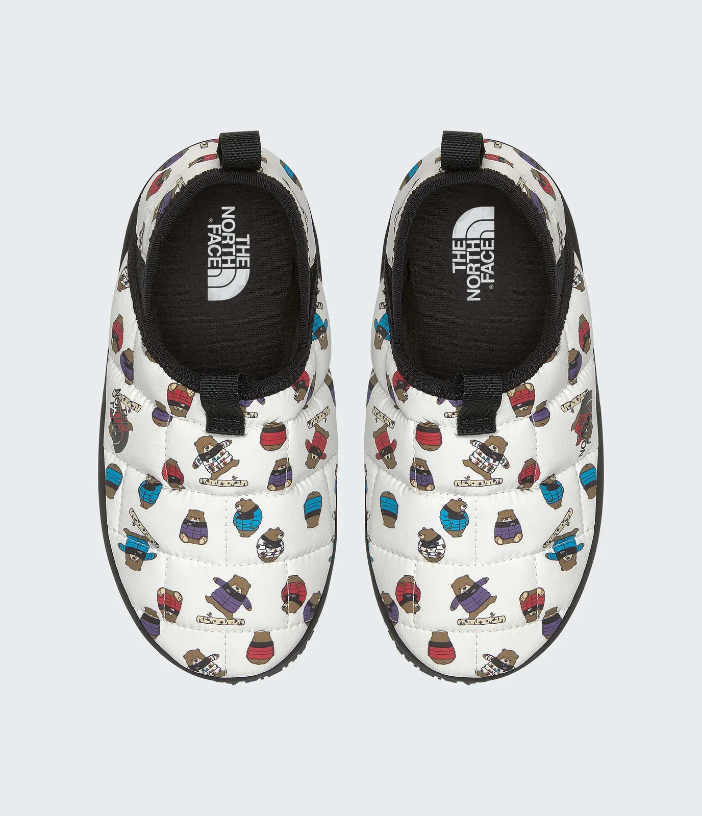 The North Face Youth Thermoball Traction Mules Ii Nuptse Bears Print Multi Nuptse Bears Print Multi