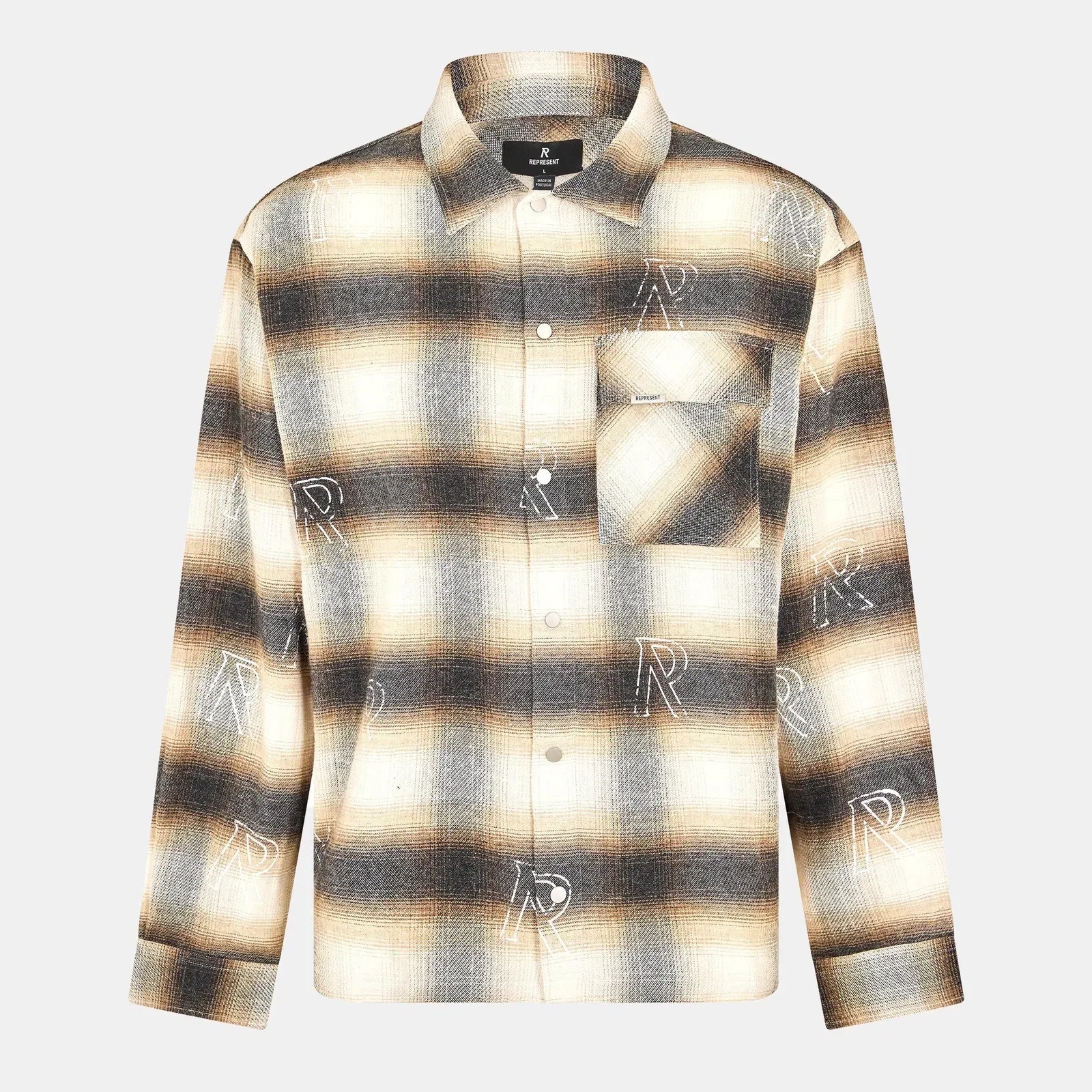 Long Sleeve Patterned Shirt