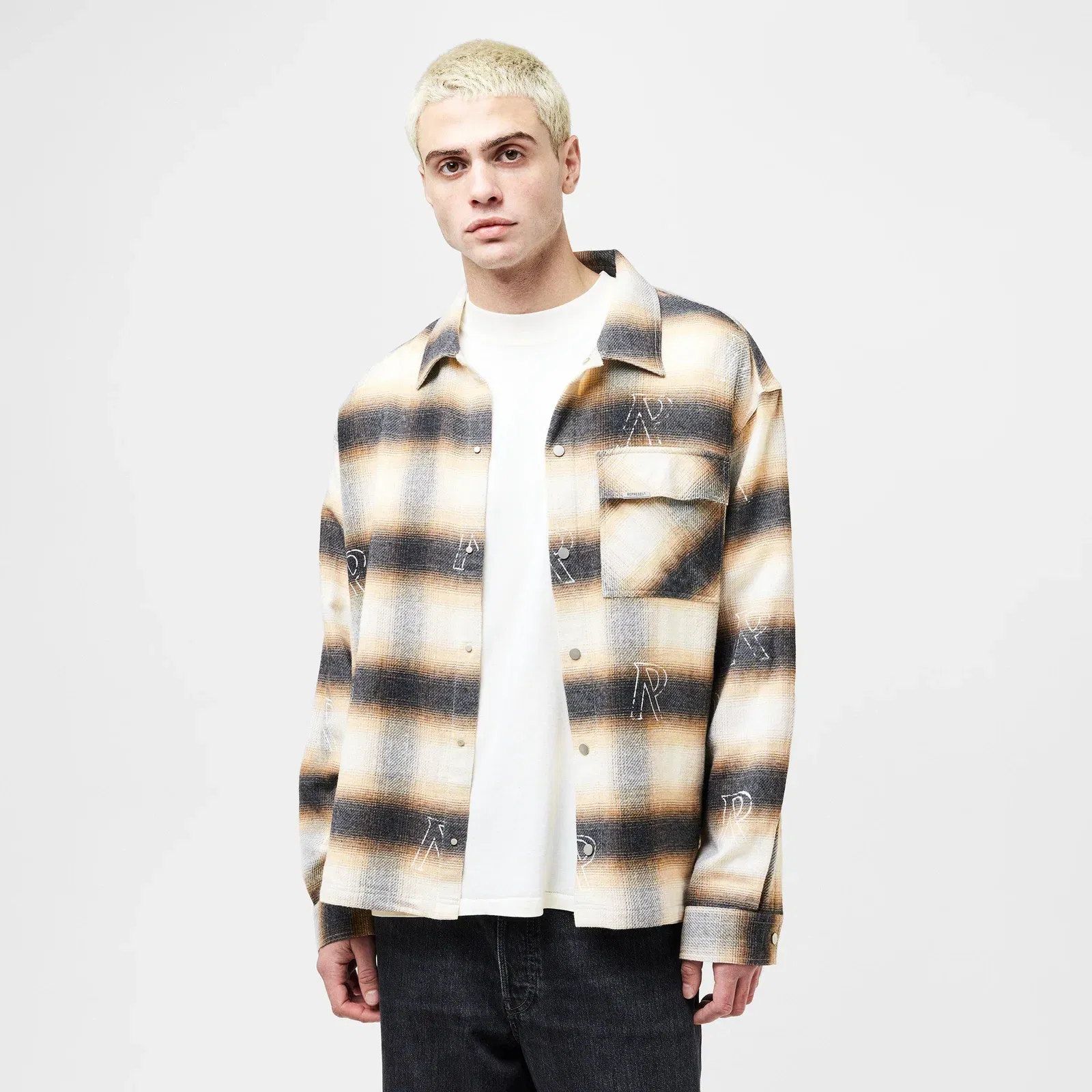 Long Sleeve Patterned Shirt