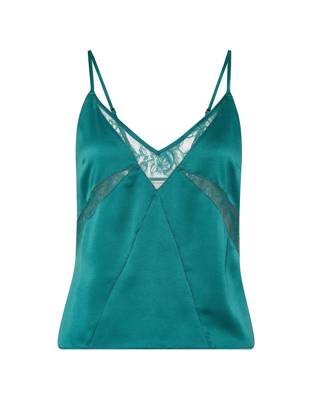 Satin & Rose Lace Cami Top