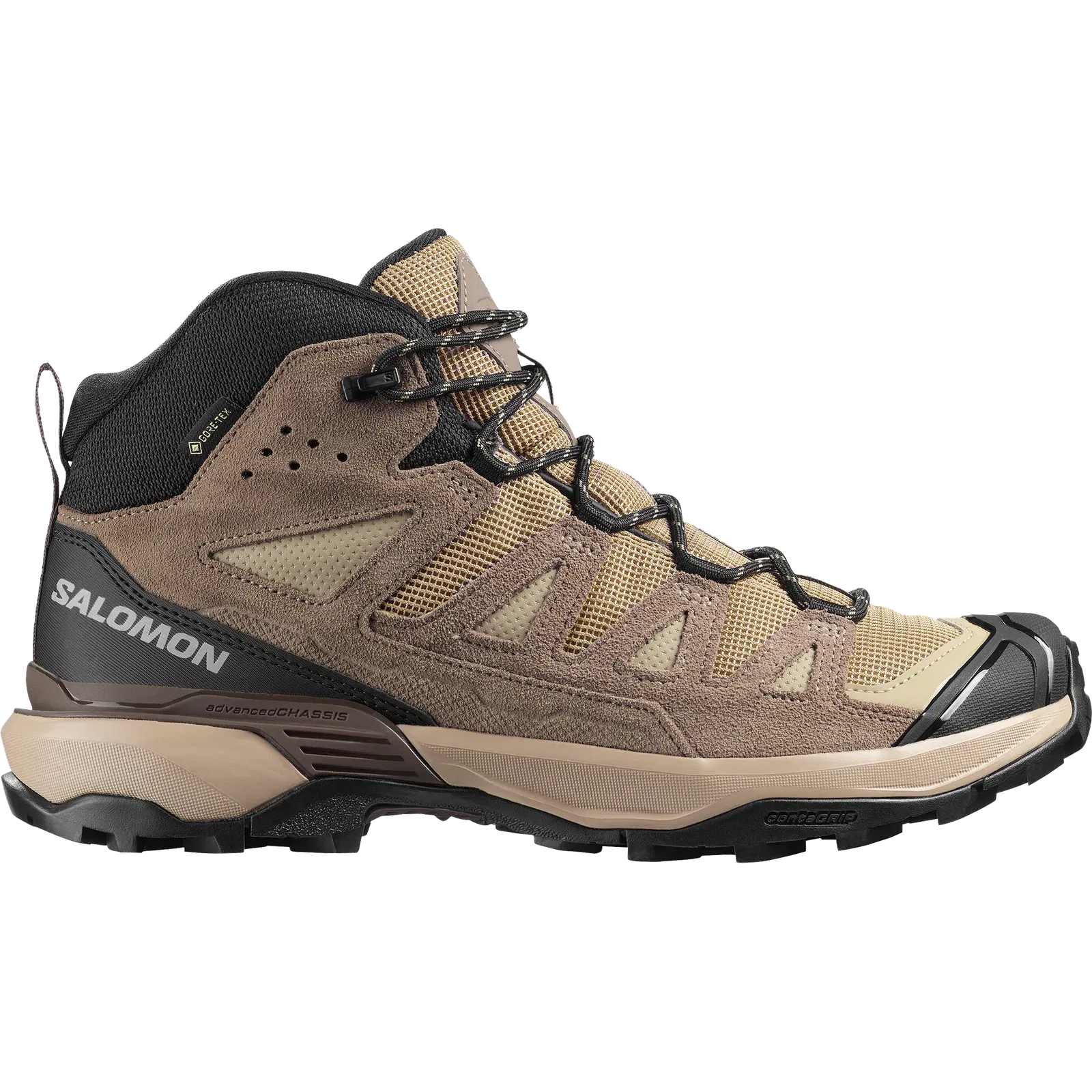 Salomon X Ultra 360 Leather Mid Gore-Tex Hiking & Backpacking Shoes Desert Tan