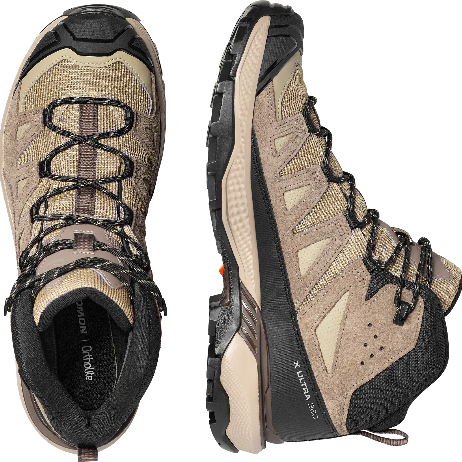Salomon X Ultra 360 Leather Mid Gore-Tex Hiking & Backpacking Shoes Desert Tan
