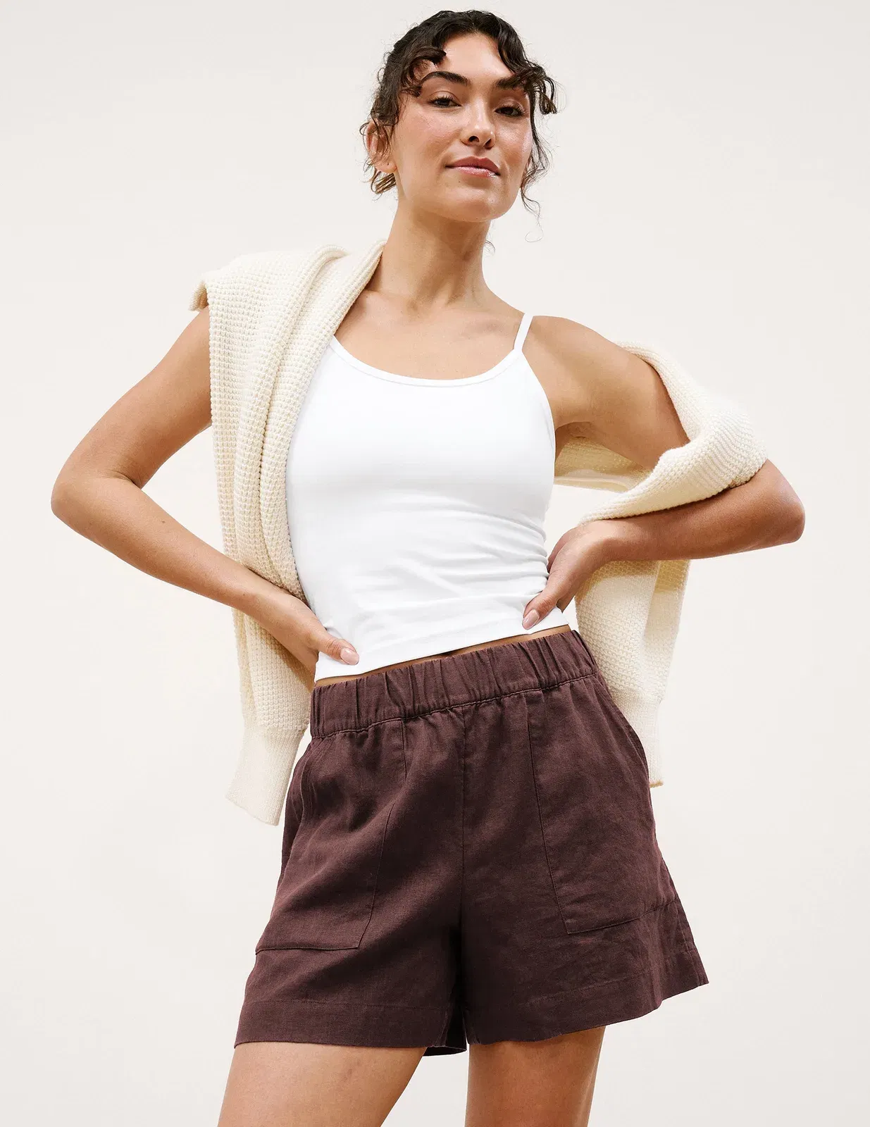 Beyond Yoga SoftWash Linen Easy Short Women's