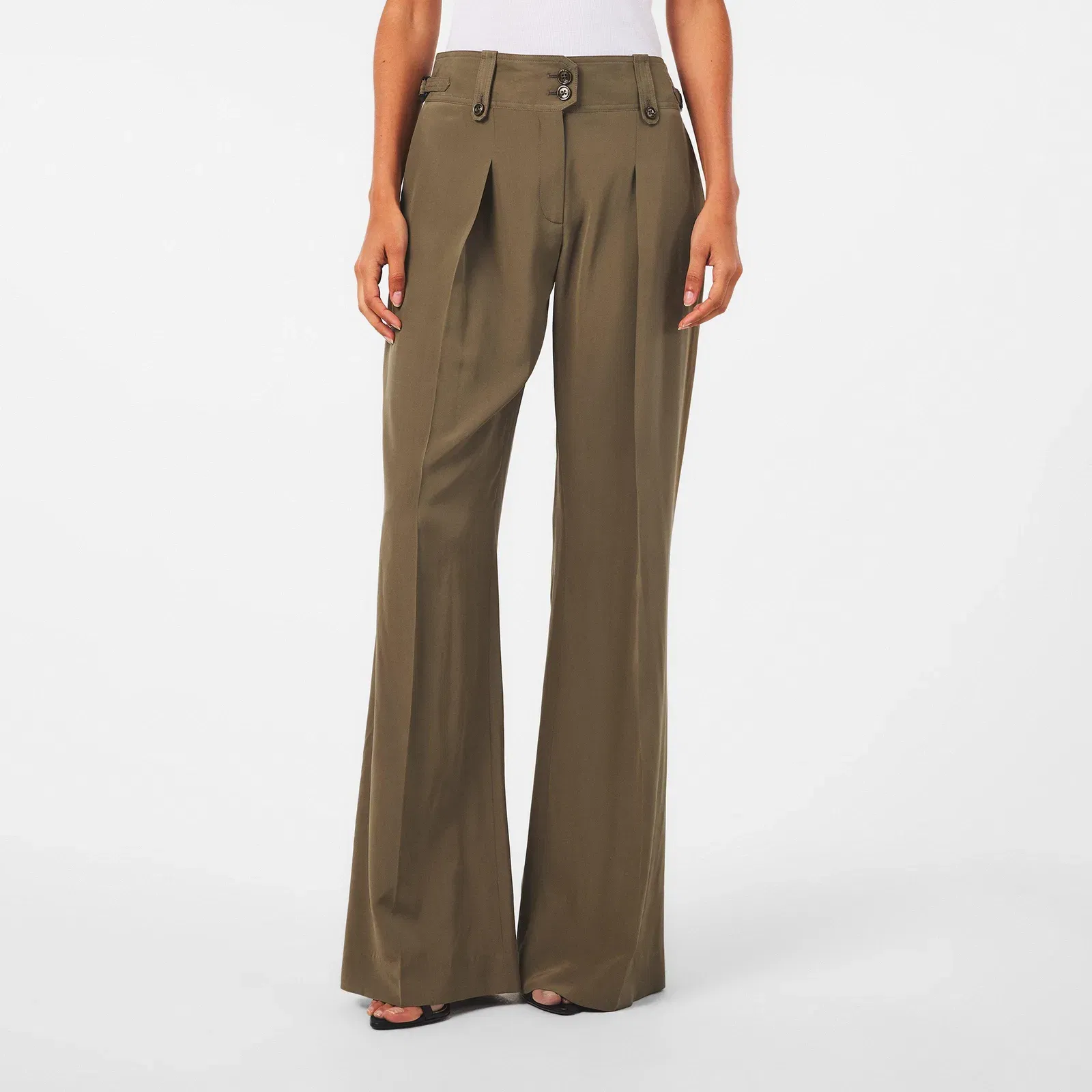 High Rise Wide Leg Trousers