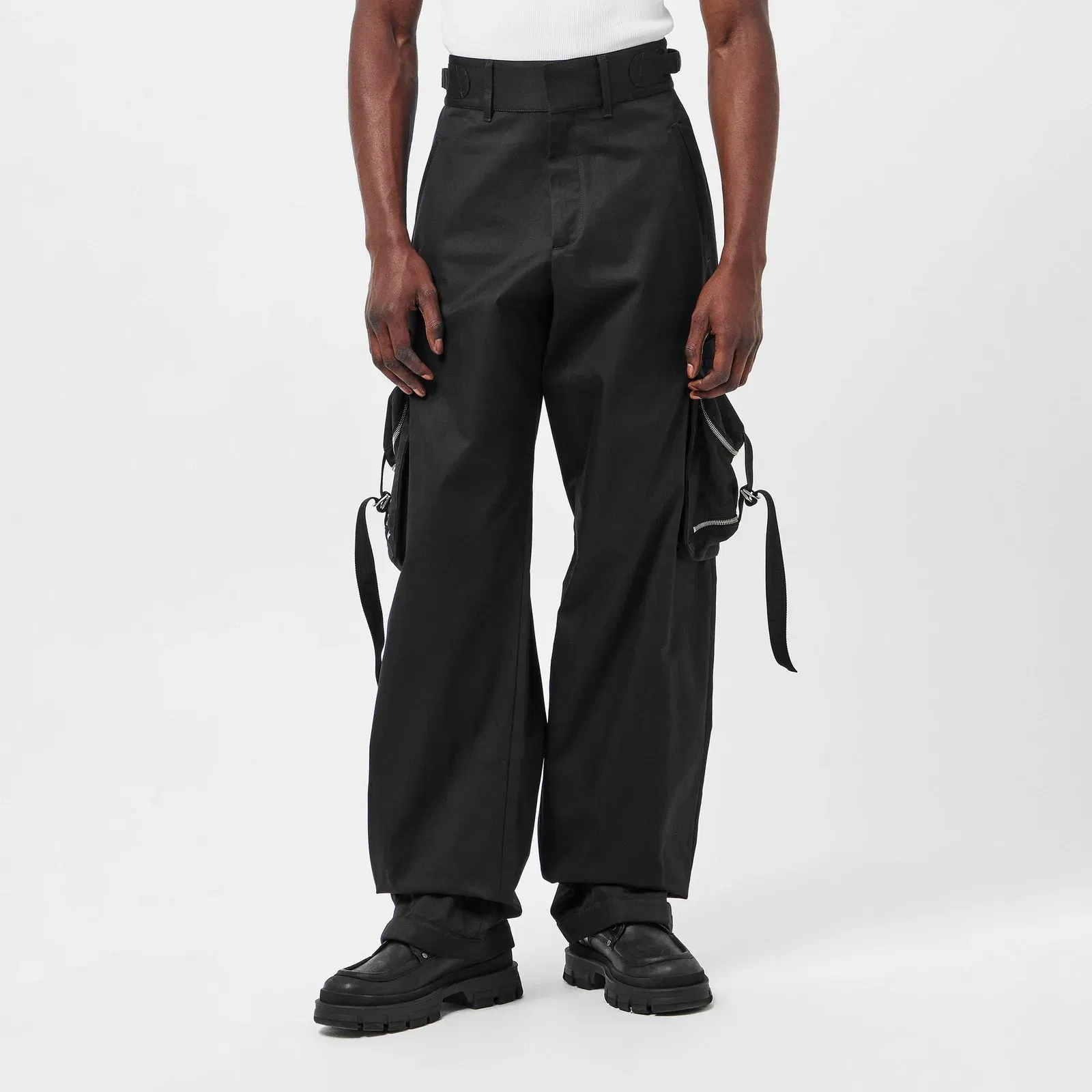 Regular Fit Drawstring Cargo Trousers