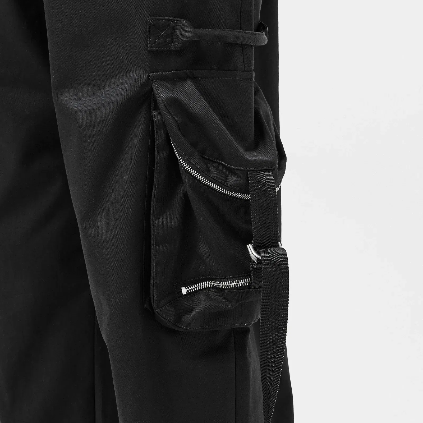 Regular Fit Drawstring Cargo Trousers