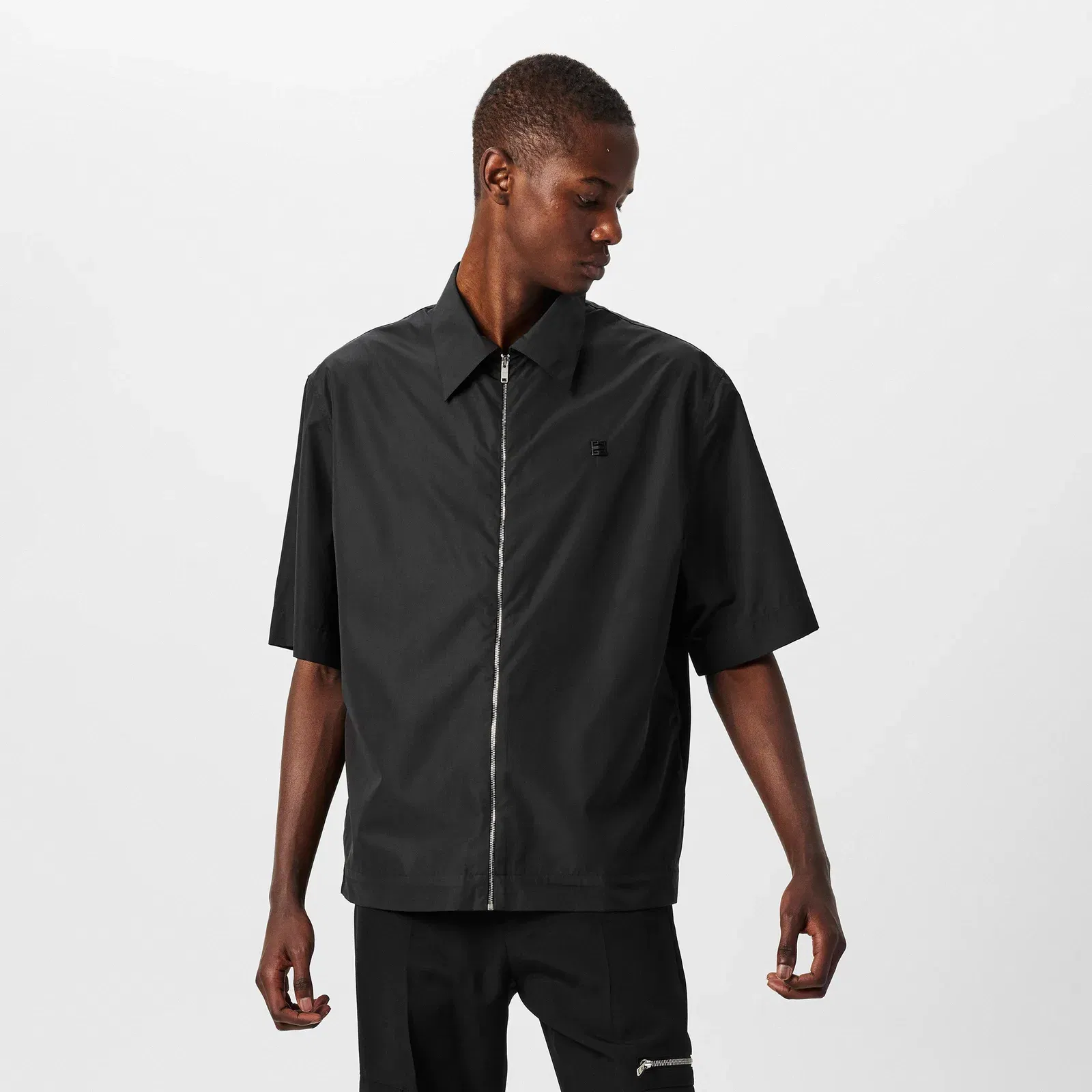 Short Sleeved Zip Shirt