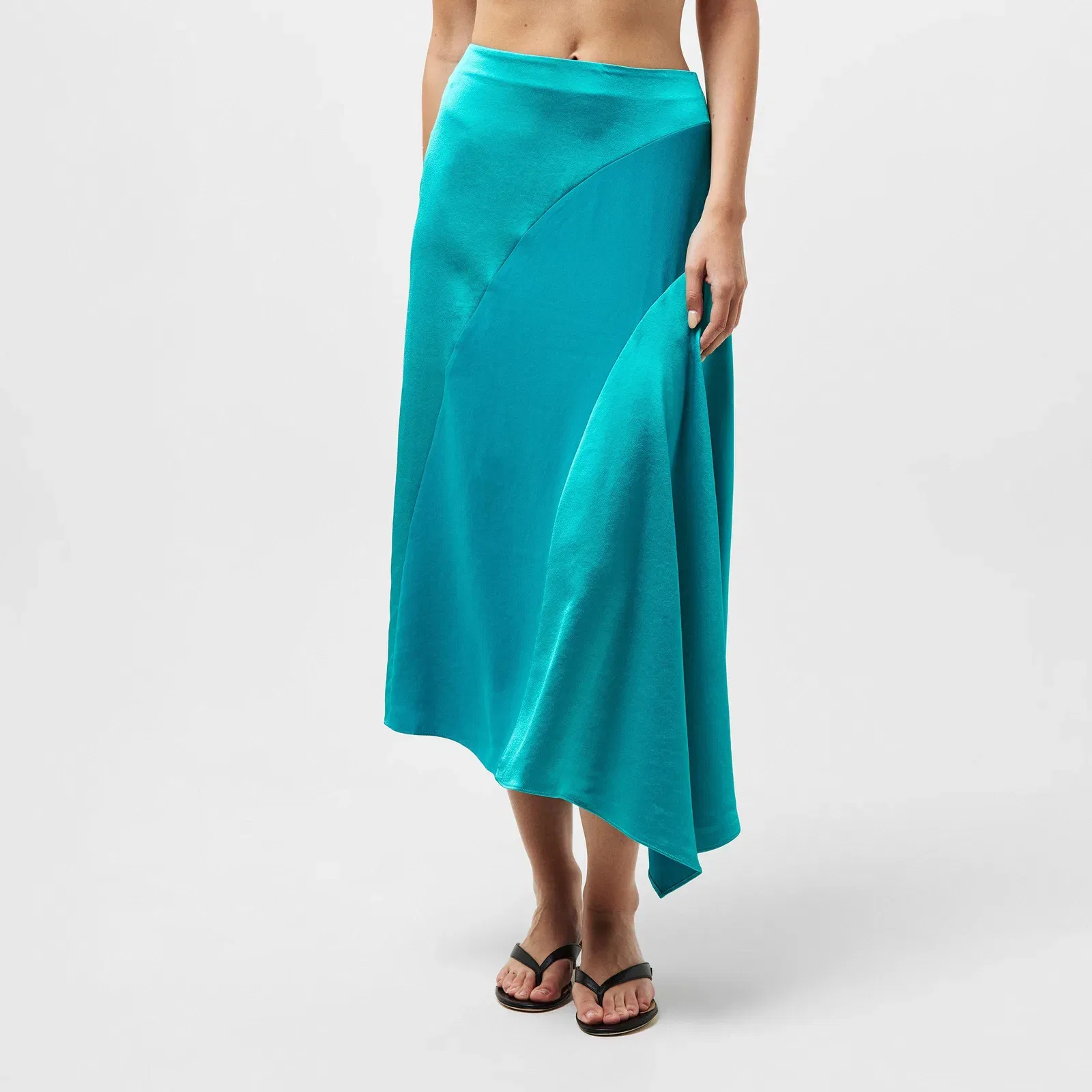 Flowy Satin Skirt