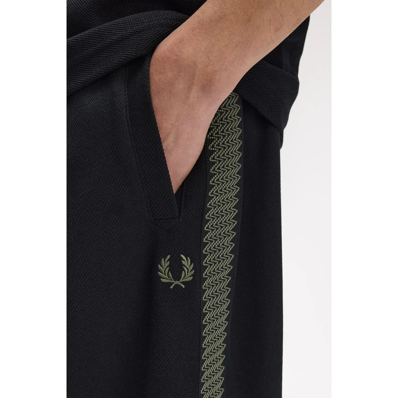 Side Tape Woven Open Hem Tracksuit Joggers
