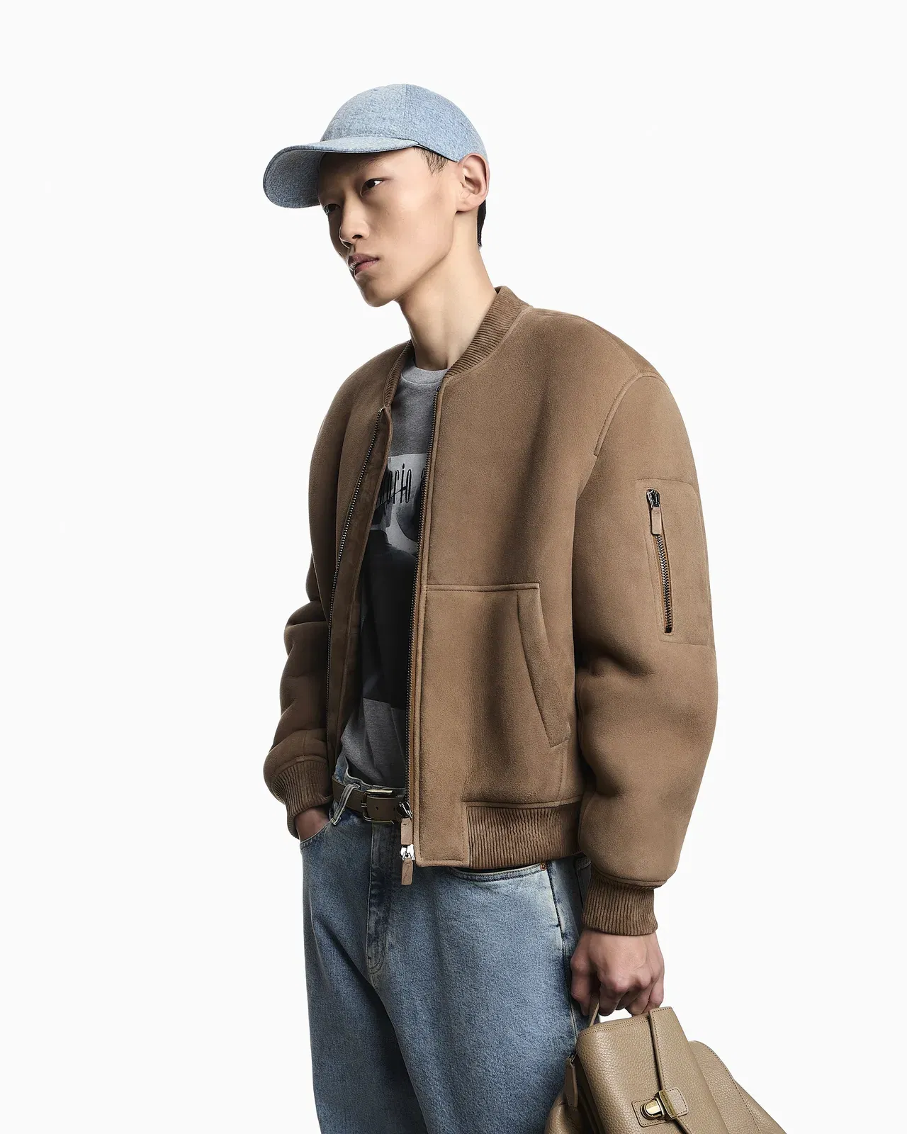 Emporio Armani Icon denim baseball cap