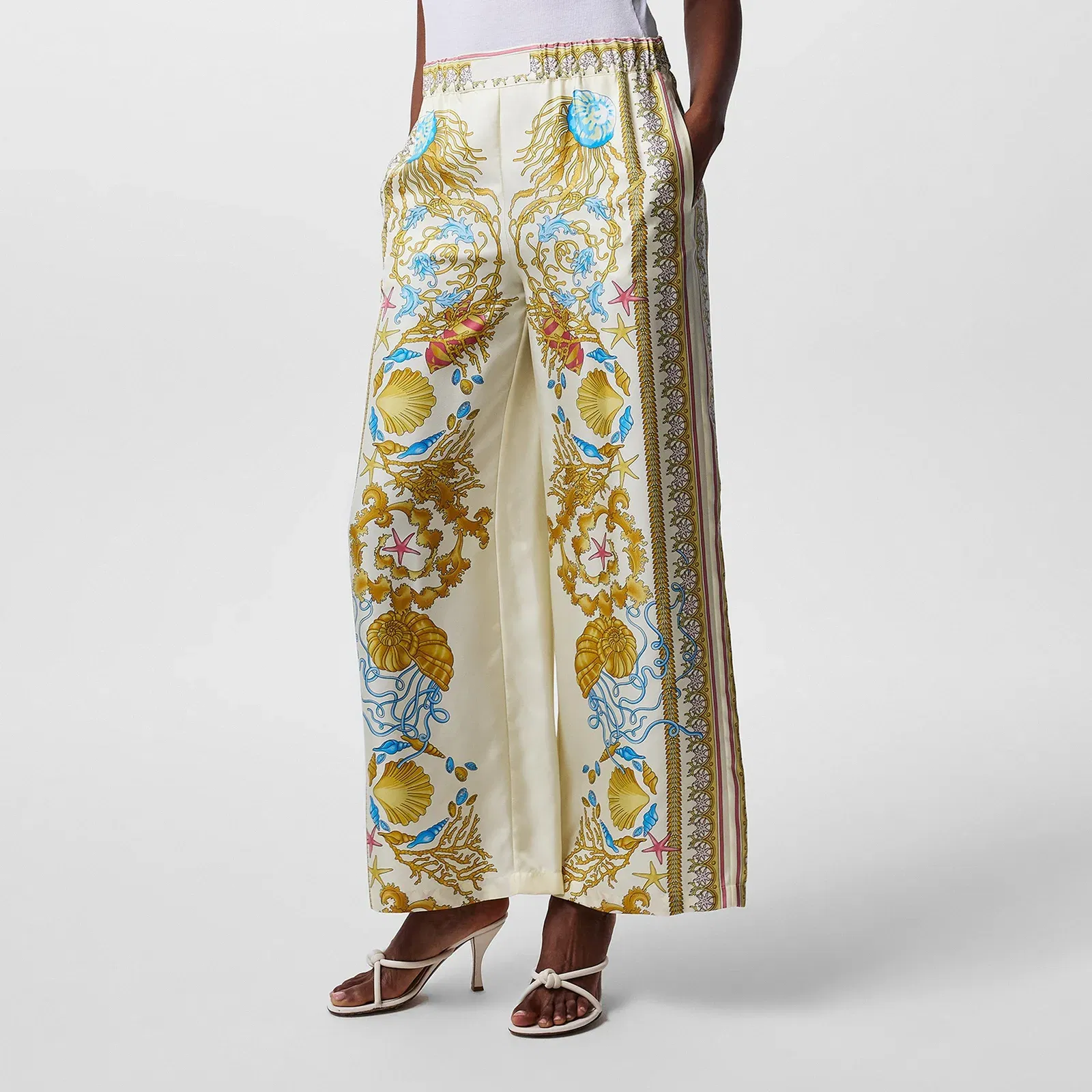 High-Rise Wide Leg Trousers