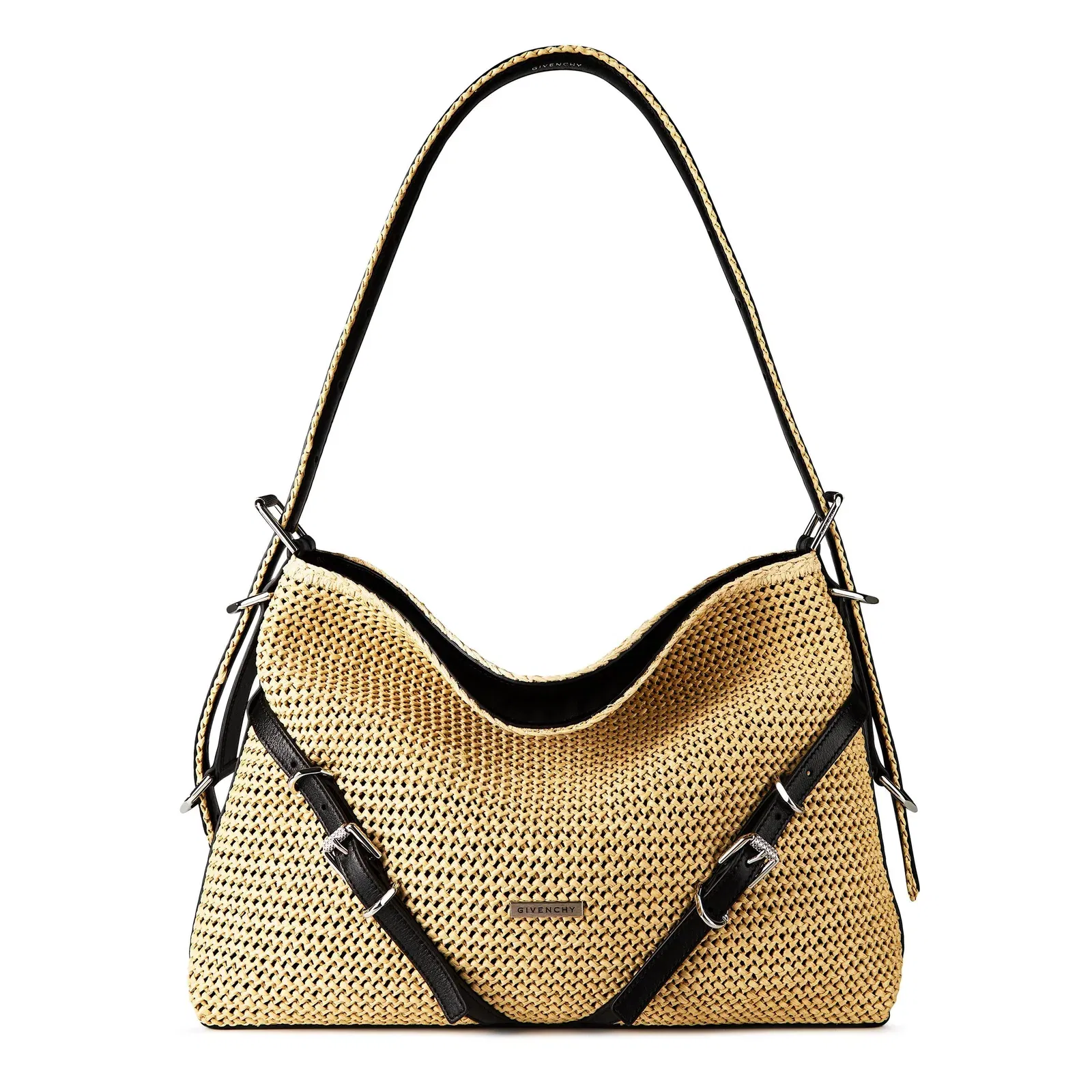 Voyou Calfskin Leather Medium Hobo Bag