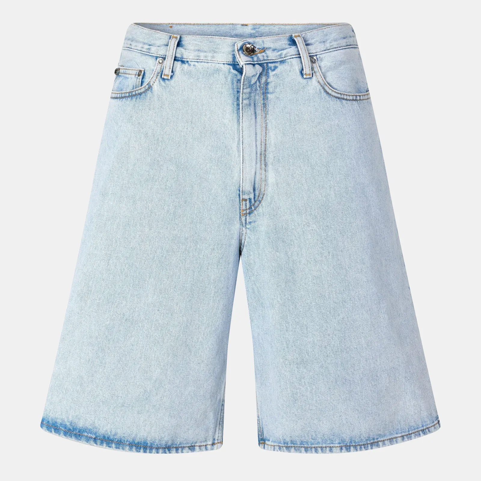 Skate Arrow Logo Cotton Denim Shorts