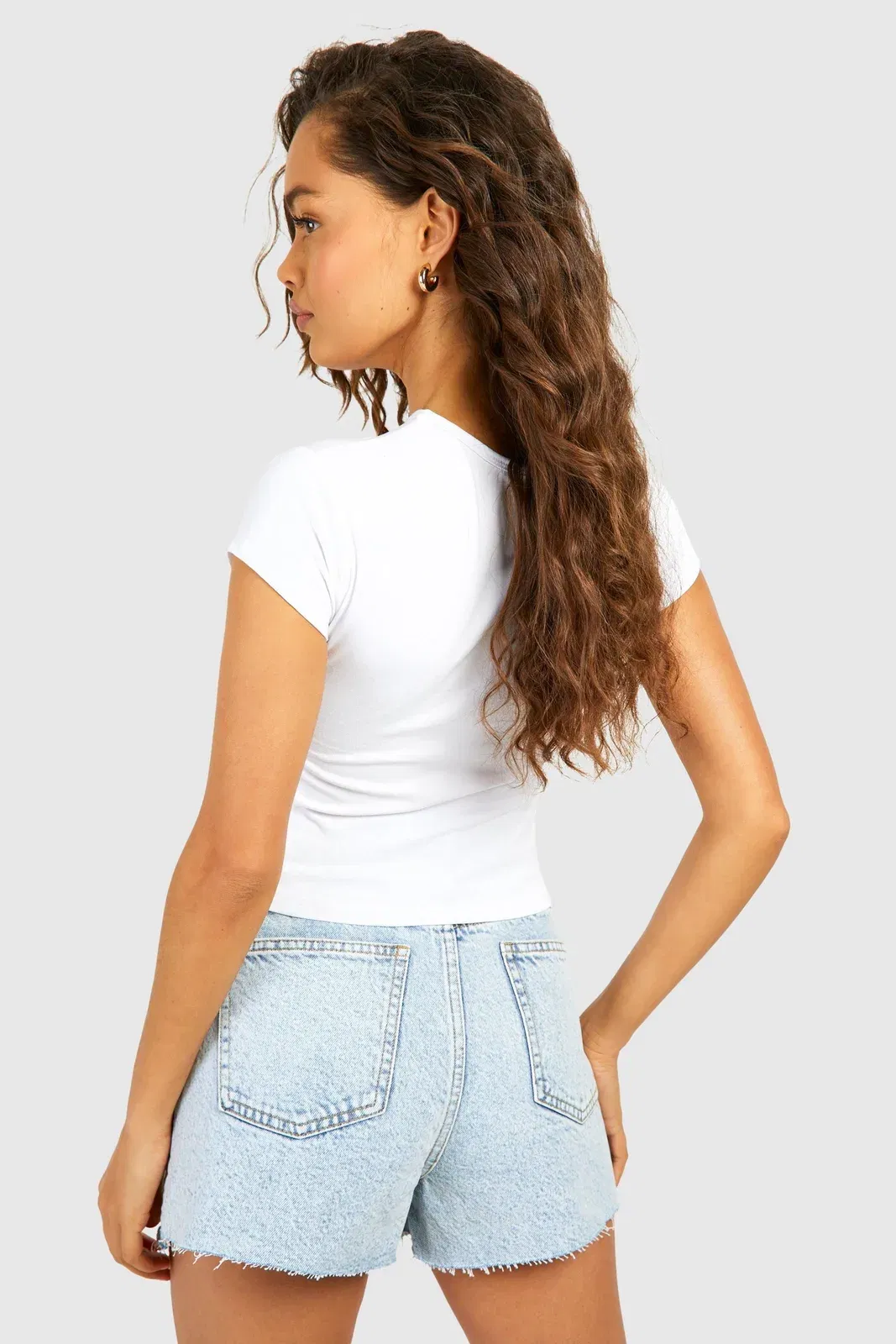 Flower Printed Cap Sleeve Baby T-Shirt