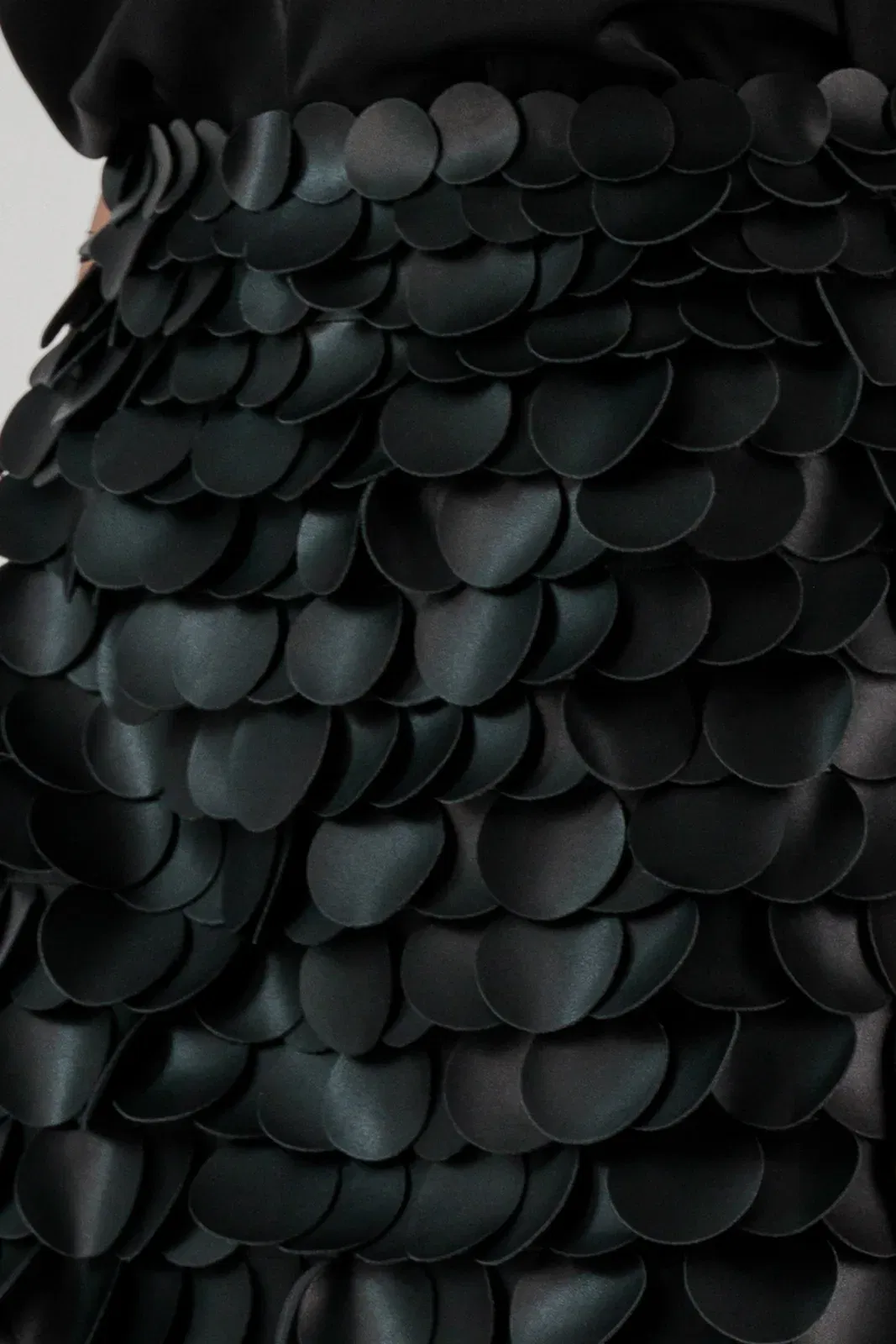 VEGAN LEATHER SEQUIN MINI SKIRT