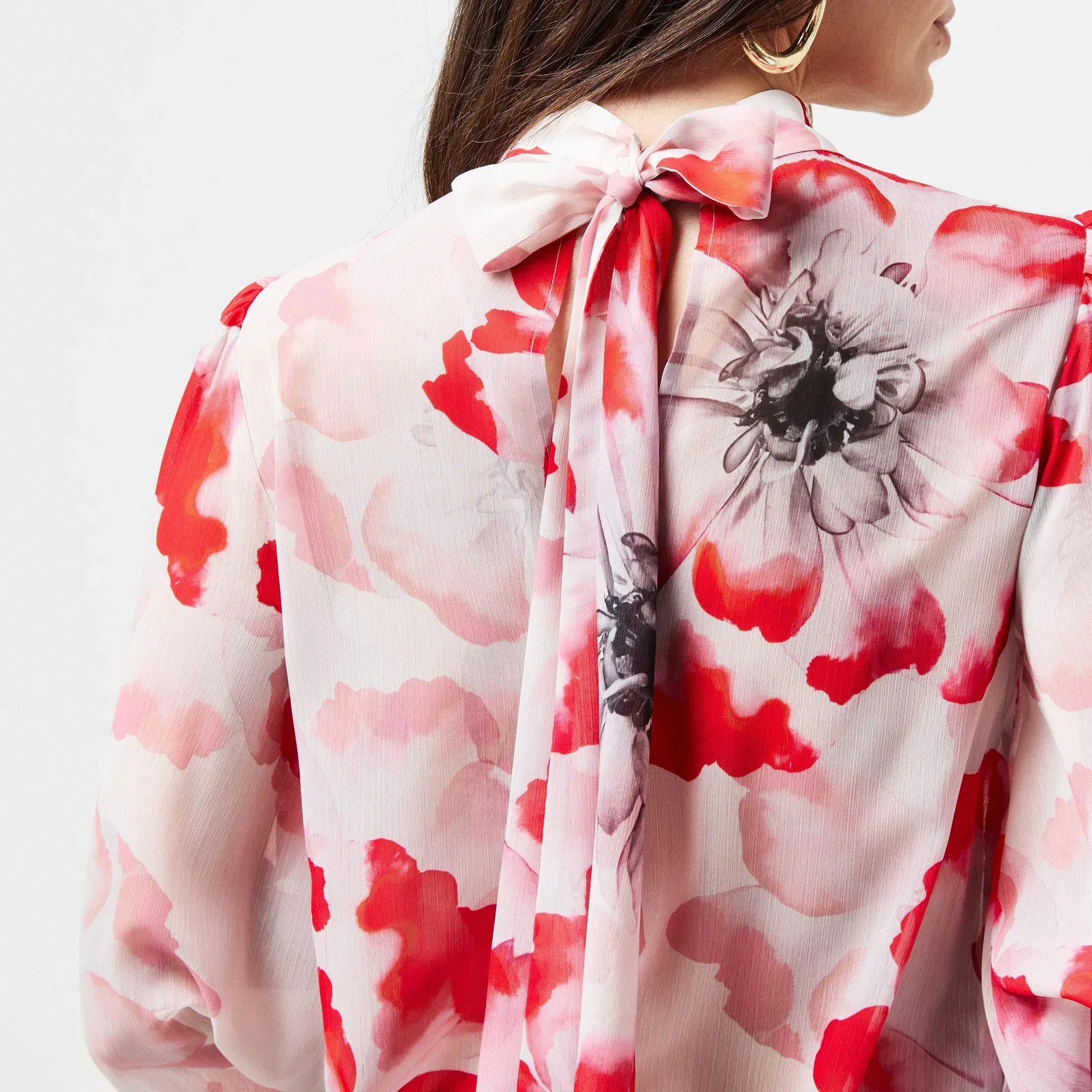 Ladon Tie Neck Blouse