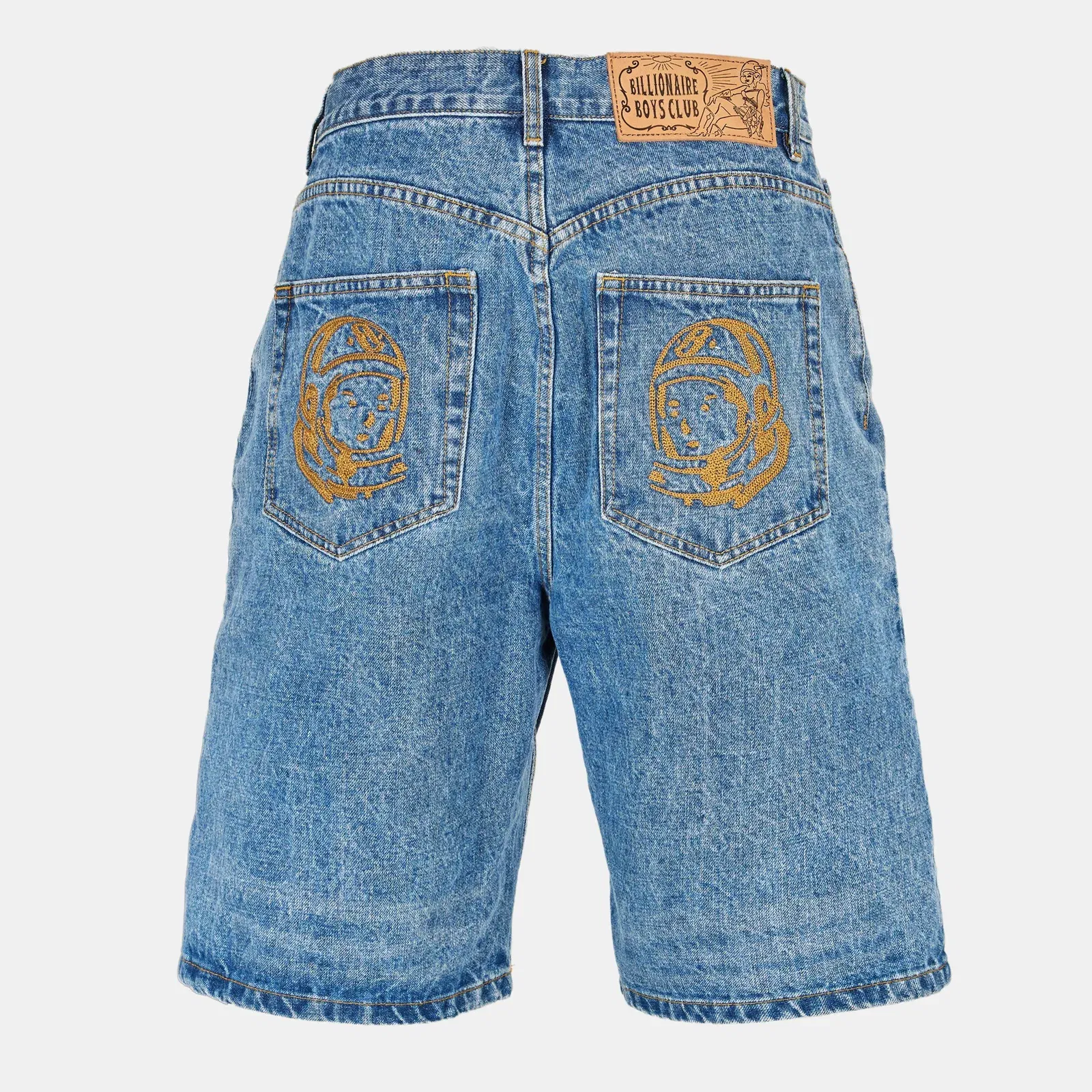 Knee Length Astro Denim Shorts
