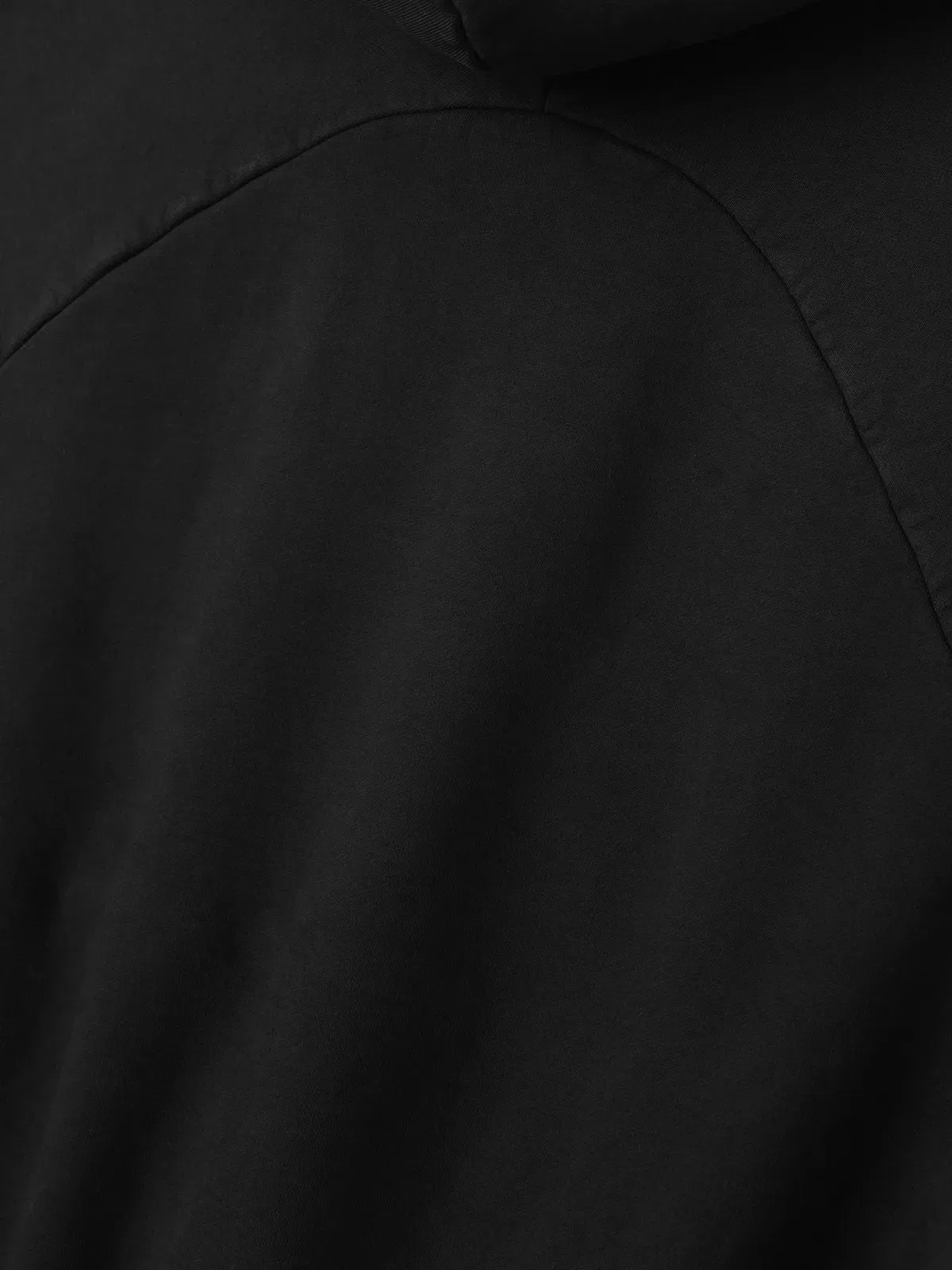 Essentials Sunfaded Classic Half Raglan Hoodie W/ Pocket Black