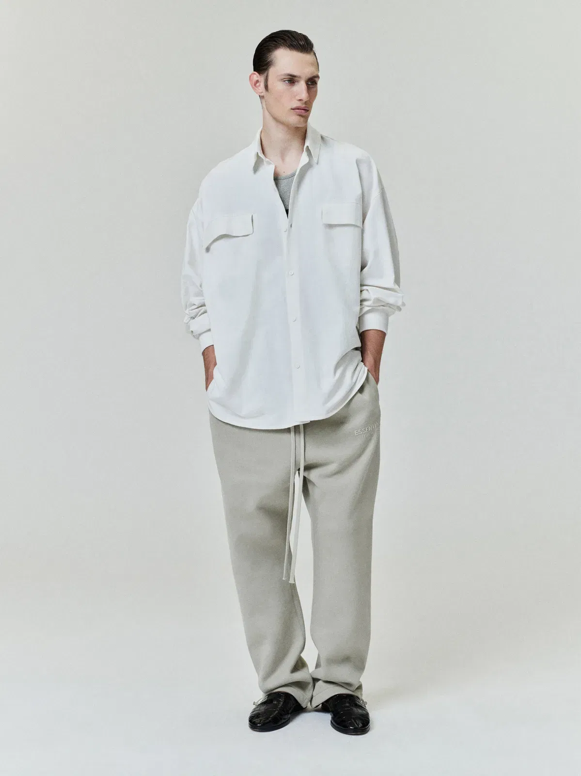 Essentials Oxford Shirt Cloud White