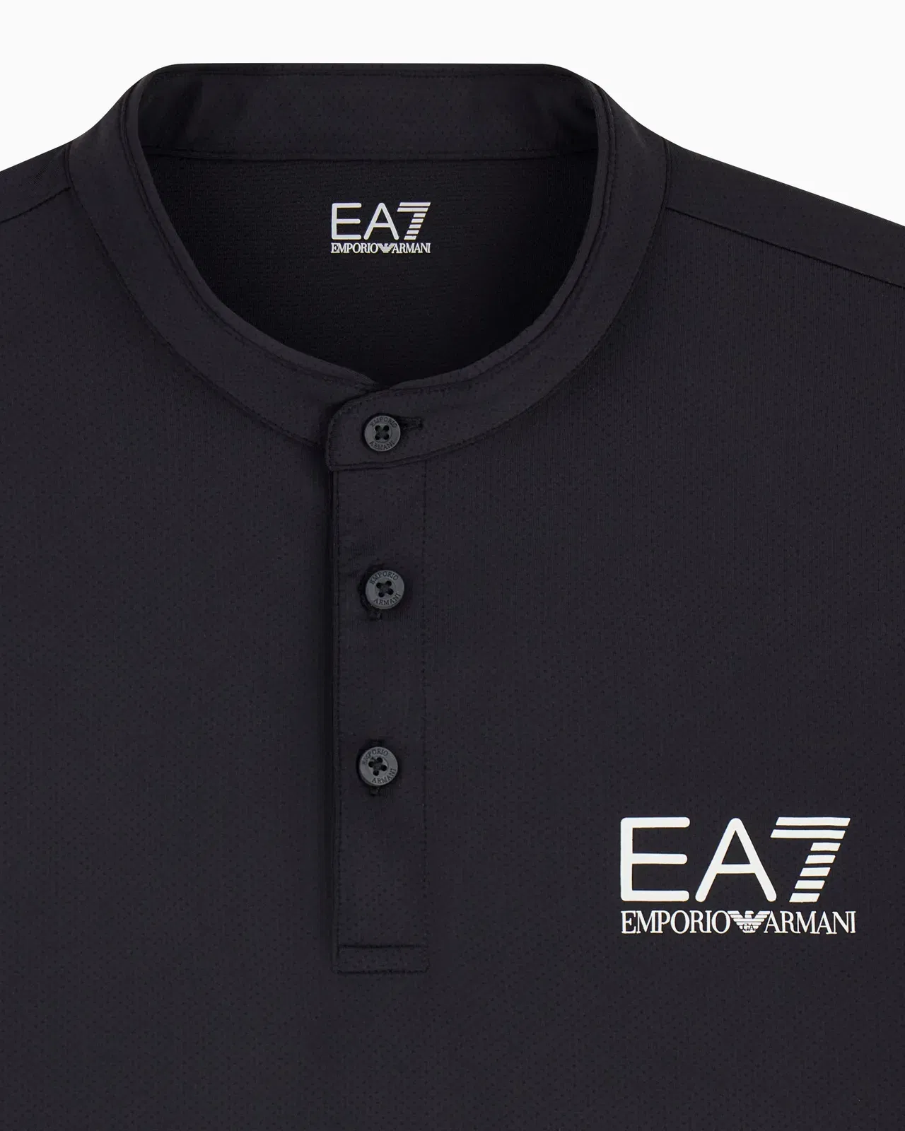 EA7 Ventus7 polo with henley collar Tennis Pro