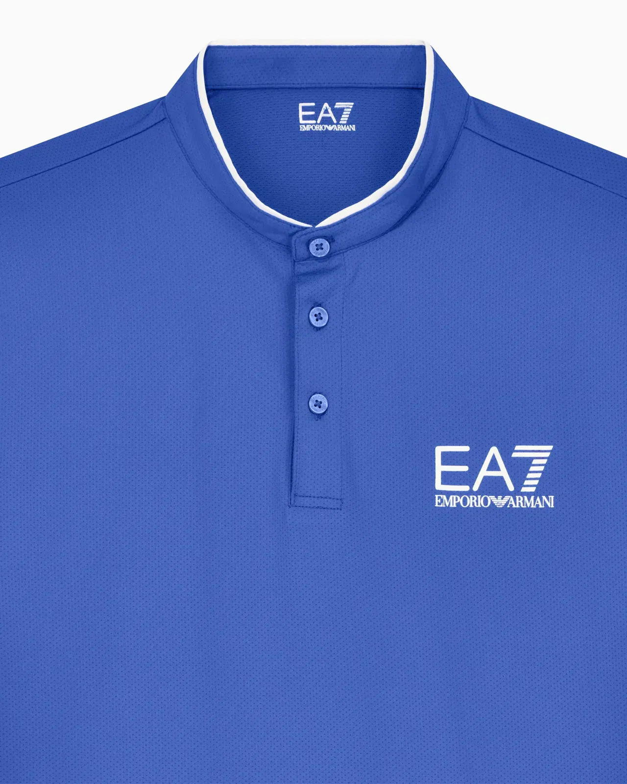 EA7 Ventus7 polo with henley collar Tennis Pro