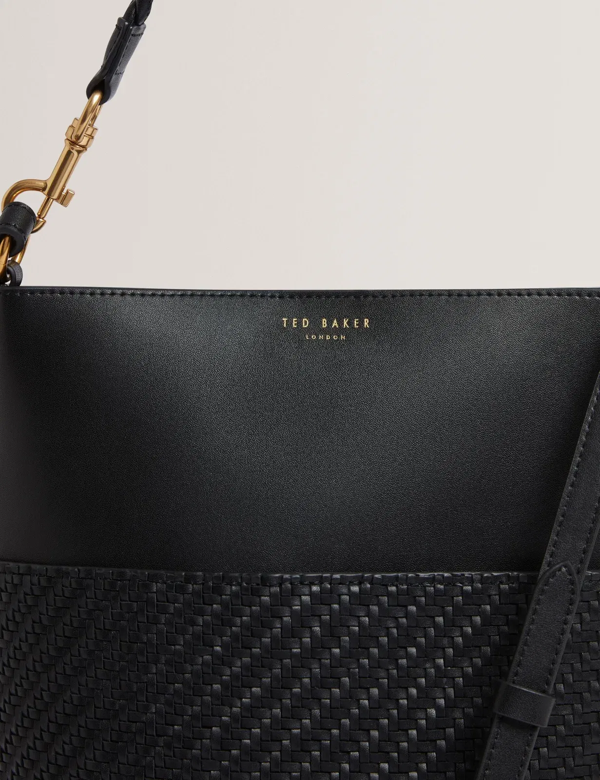 Ted Baker Wyynie Woven Texture Leather Tall Bucket Bag Women's