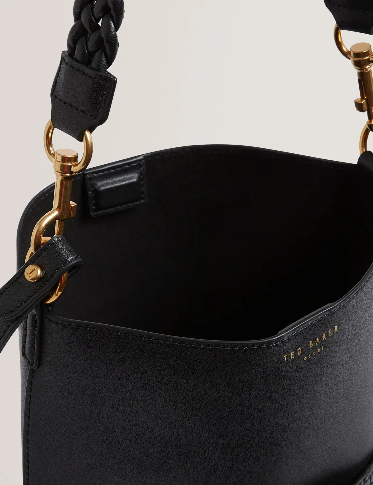 Ted Baker Wyynie Woven Texture Leather Tall Bucket Bag Women's