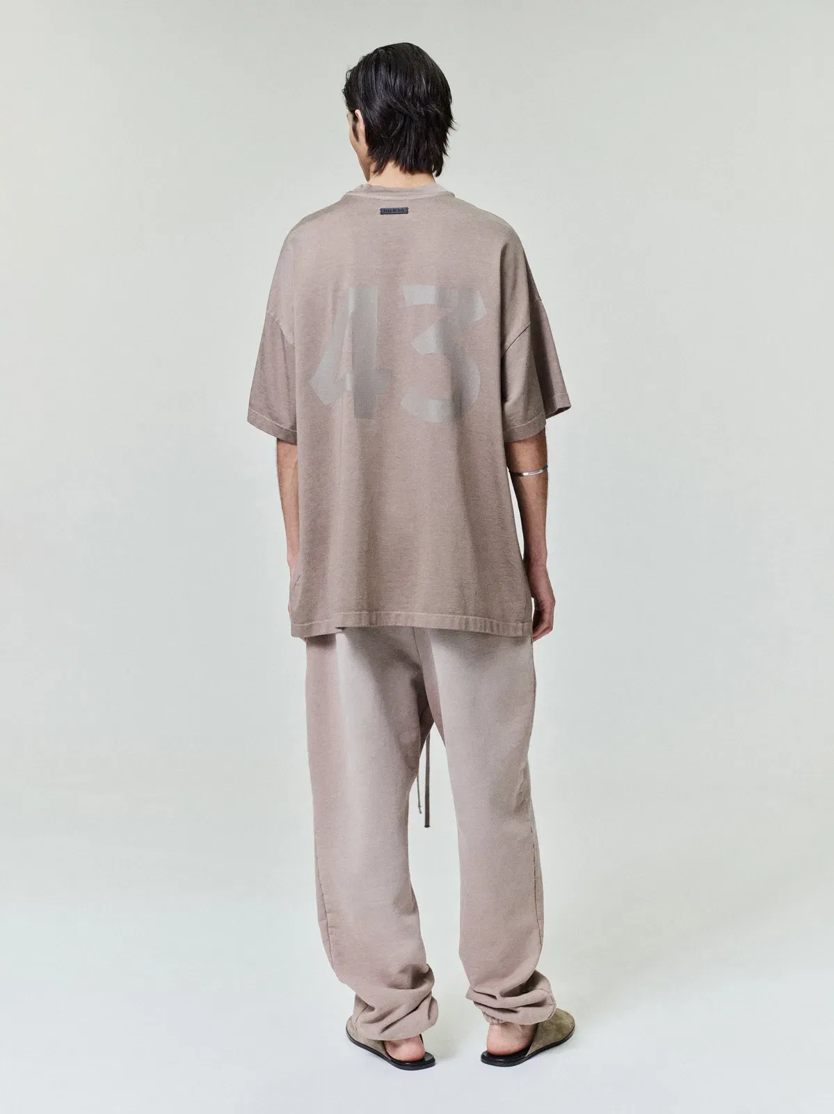 Essentials Cotton Rayon 43 T-Shirt Dune Pearl