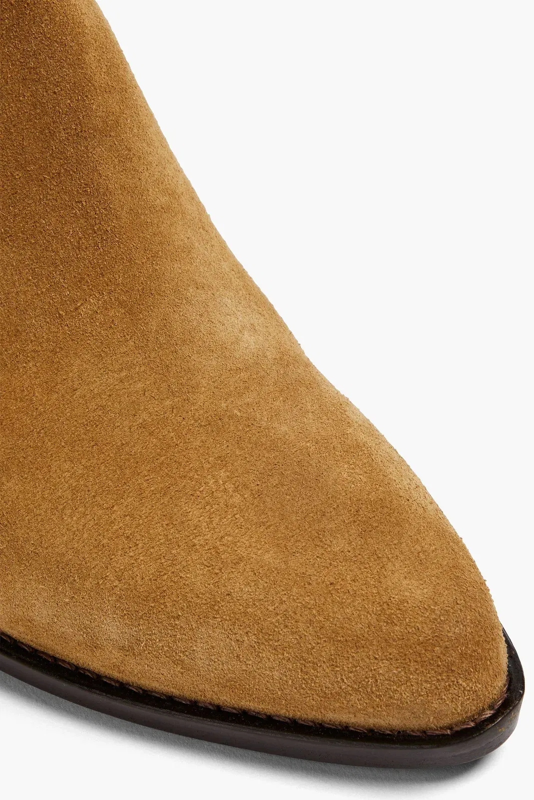 Maje Suede Ankle Boots Camel Women's