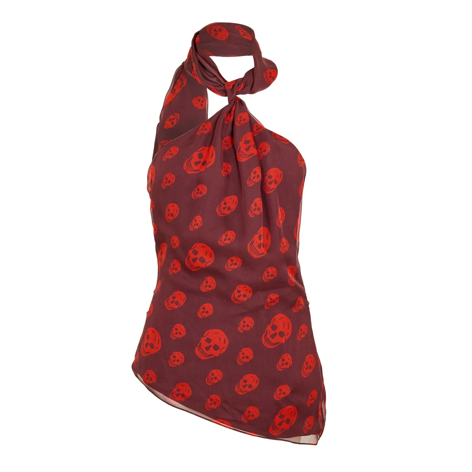 Alex Skull Scarf Woven Cami Vest