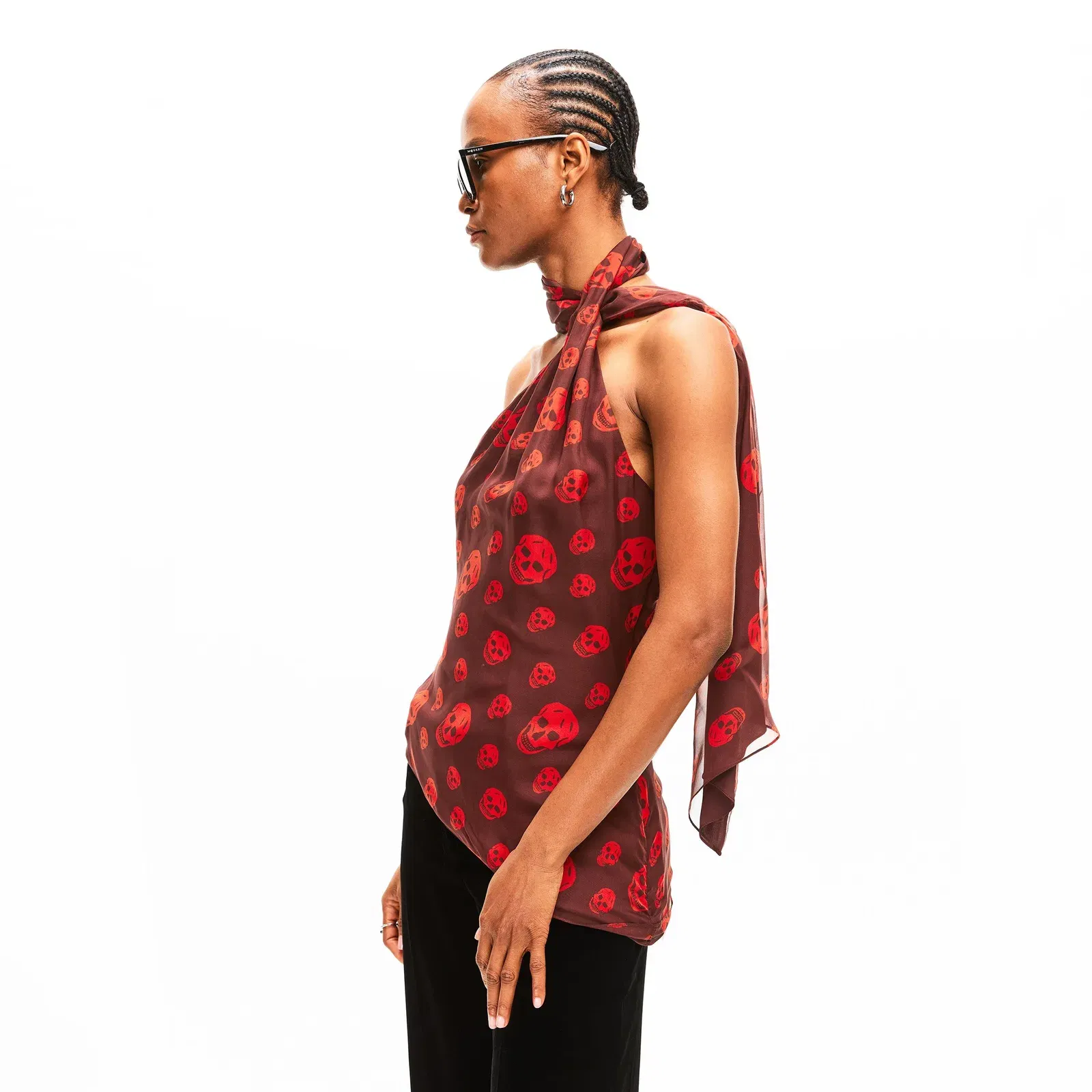 Alex Skull Scarf Woven Cami Vest