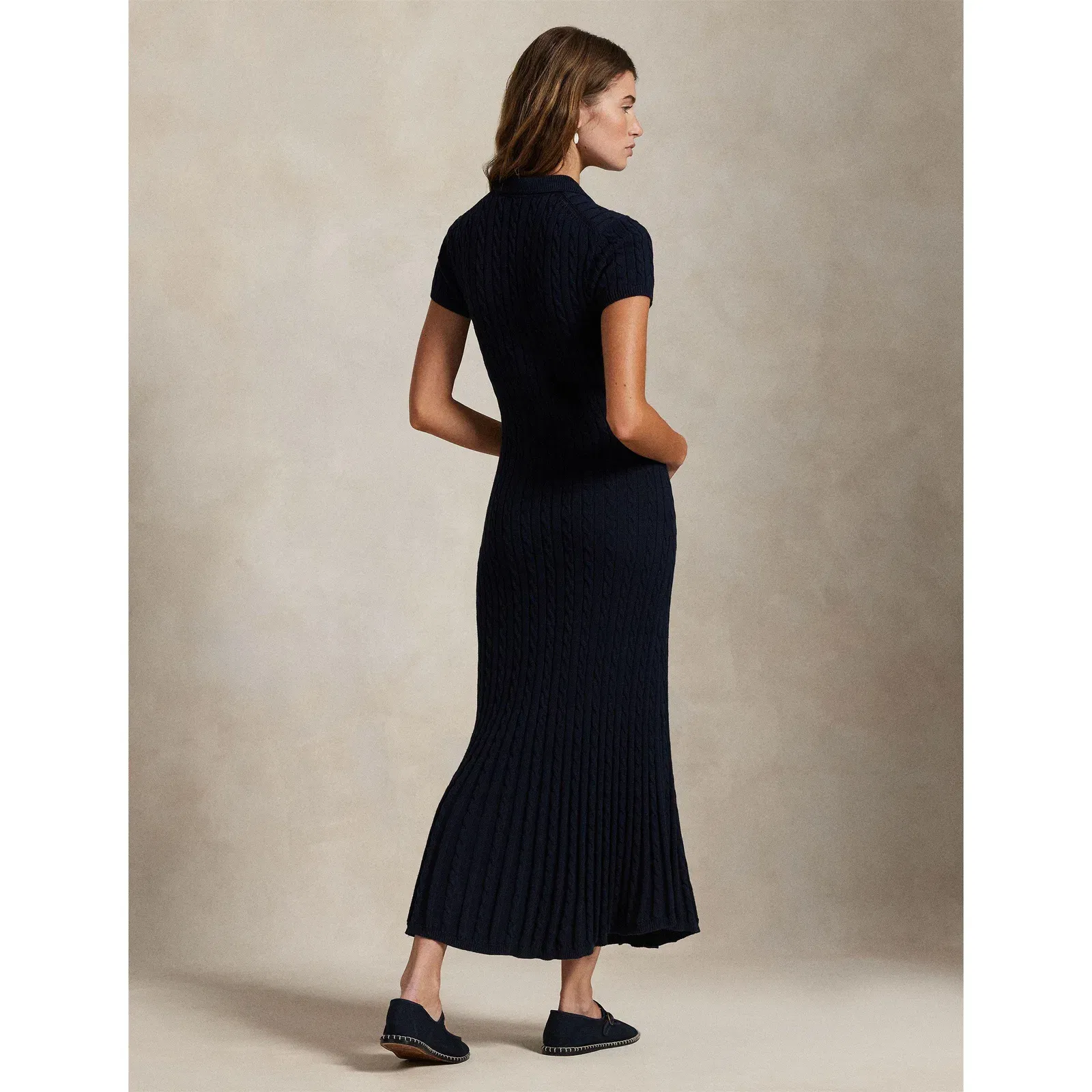 Cable Knit Shirt Dress