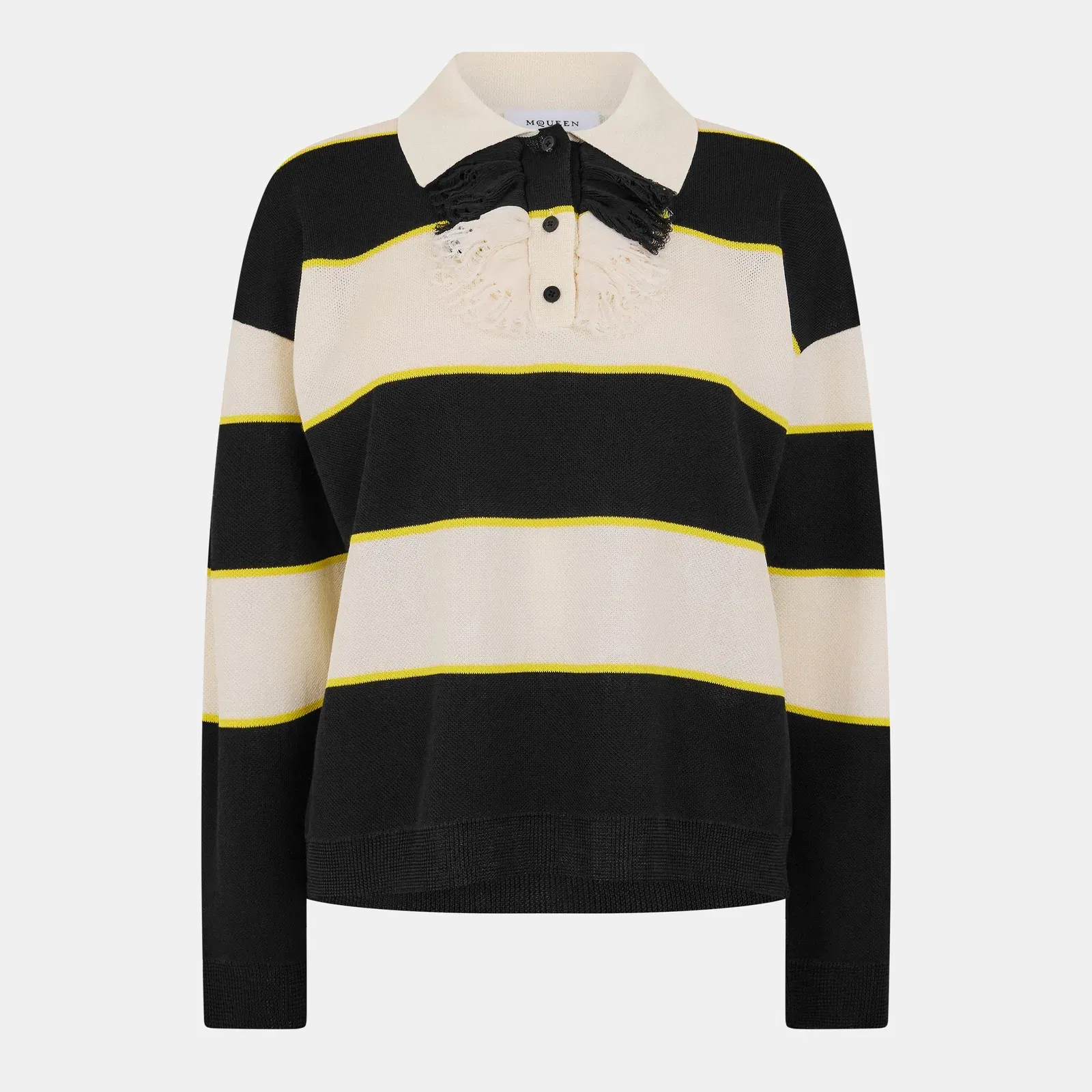 Alex Stripe Long Sleeve Polo Shirt