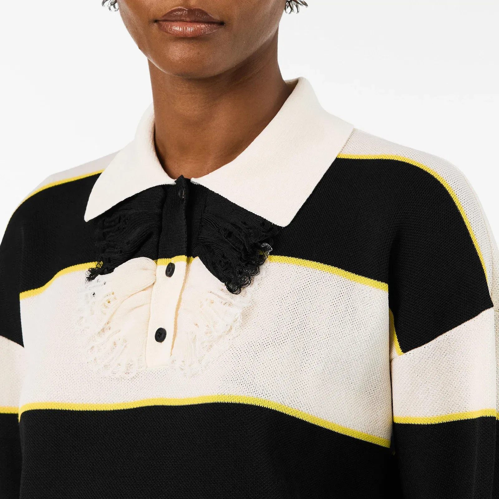 Alex Stripe Long Sleeve Polo Shirt