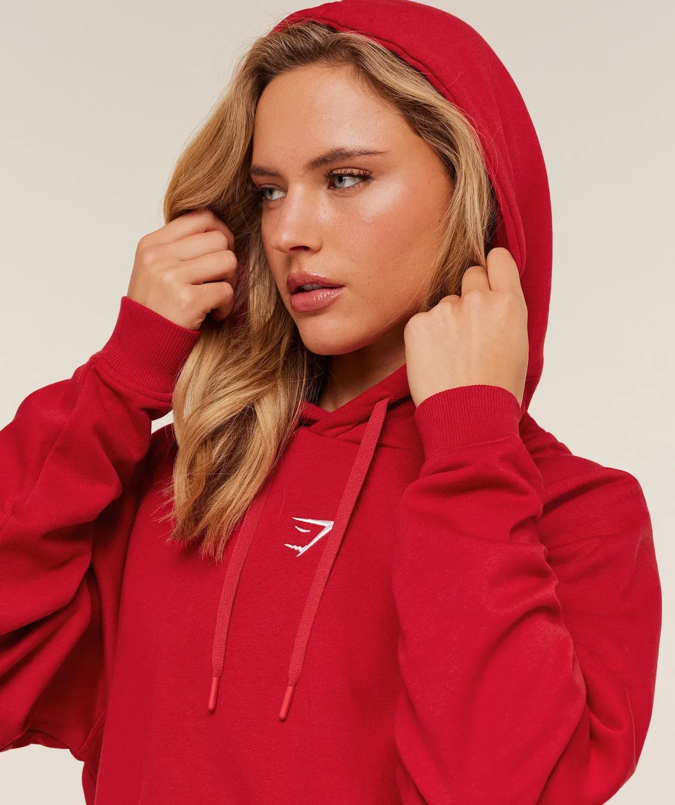 Gymshark Training Oversized Fleece Hoodie - Carmine Red