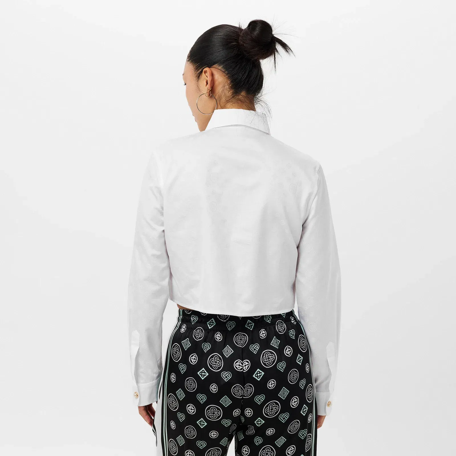 Mono Long Sleeve Patterned Shirt