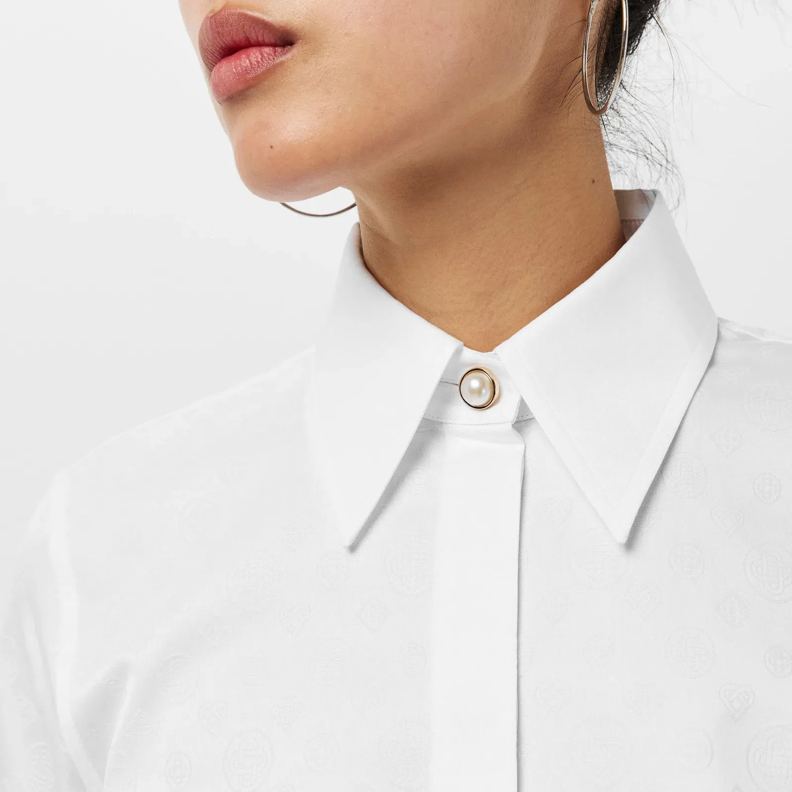 Mono Long Sleeve Patterned Shirt