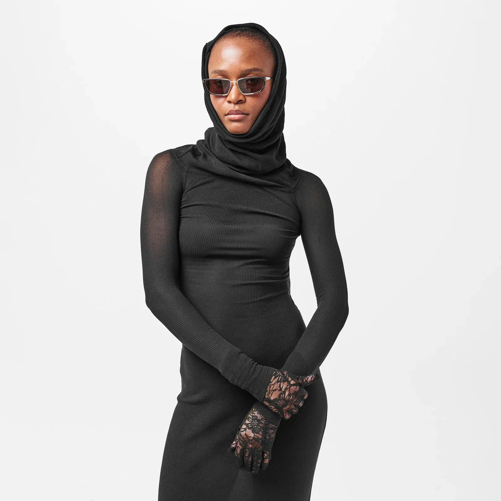 Floor-Length Structured Maxi Dress