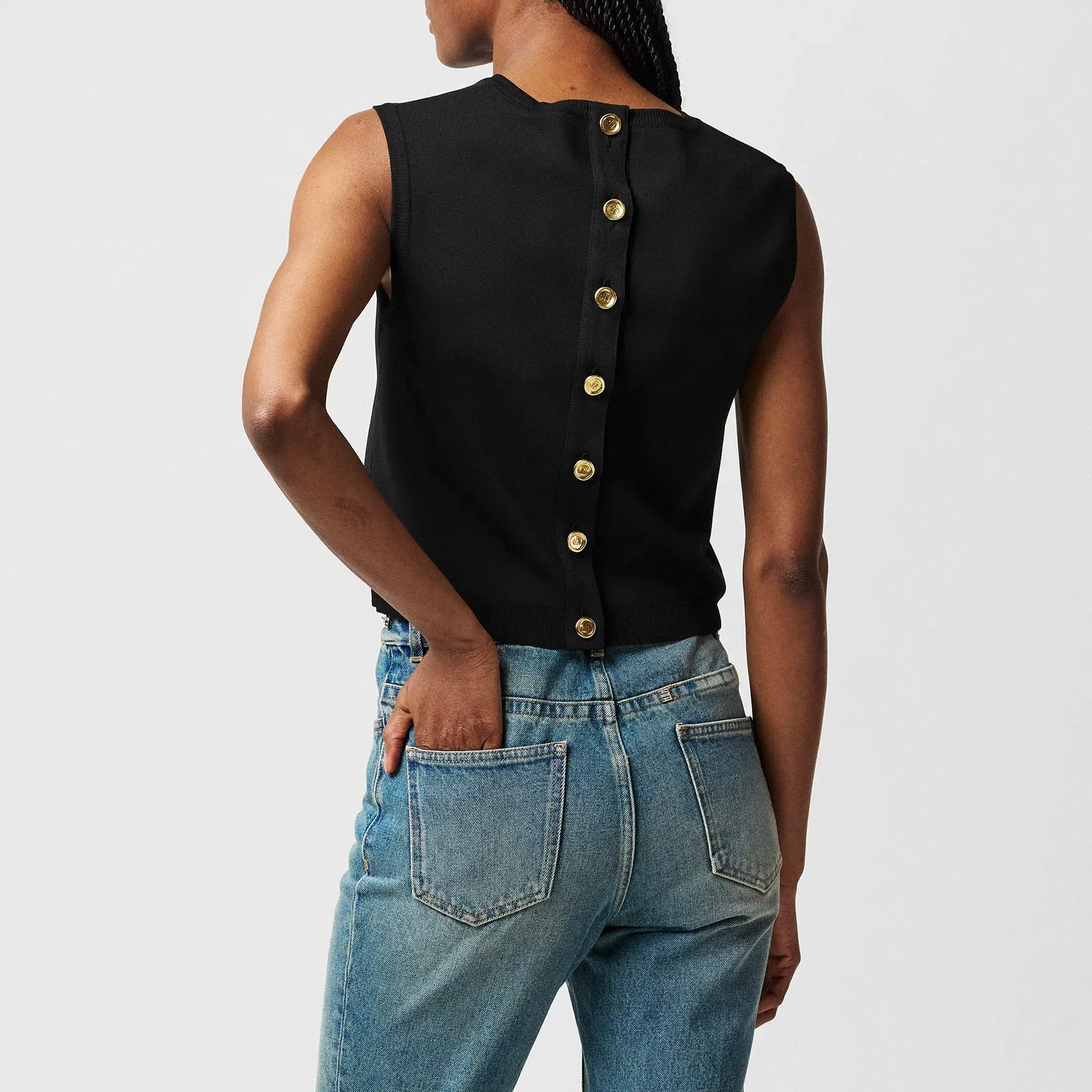 4G Logo Button Tailored Fit Cardigan